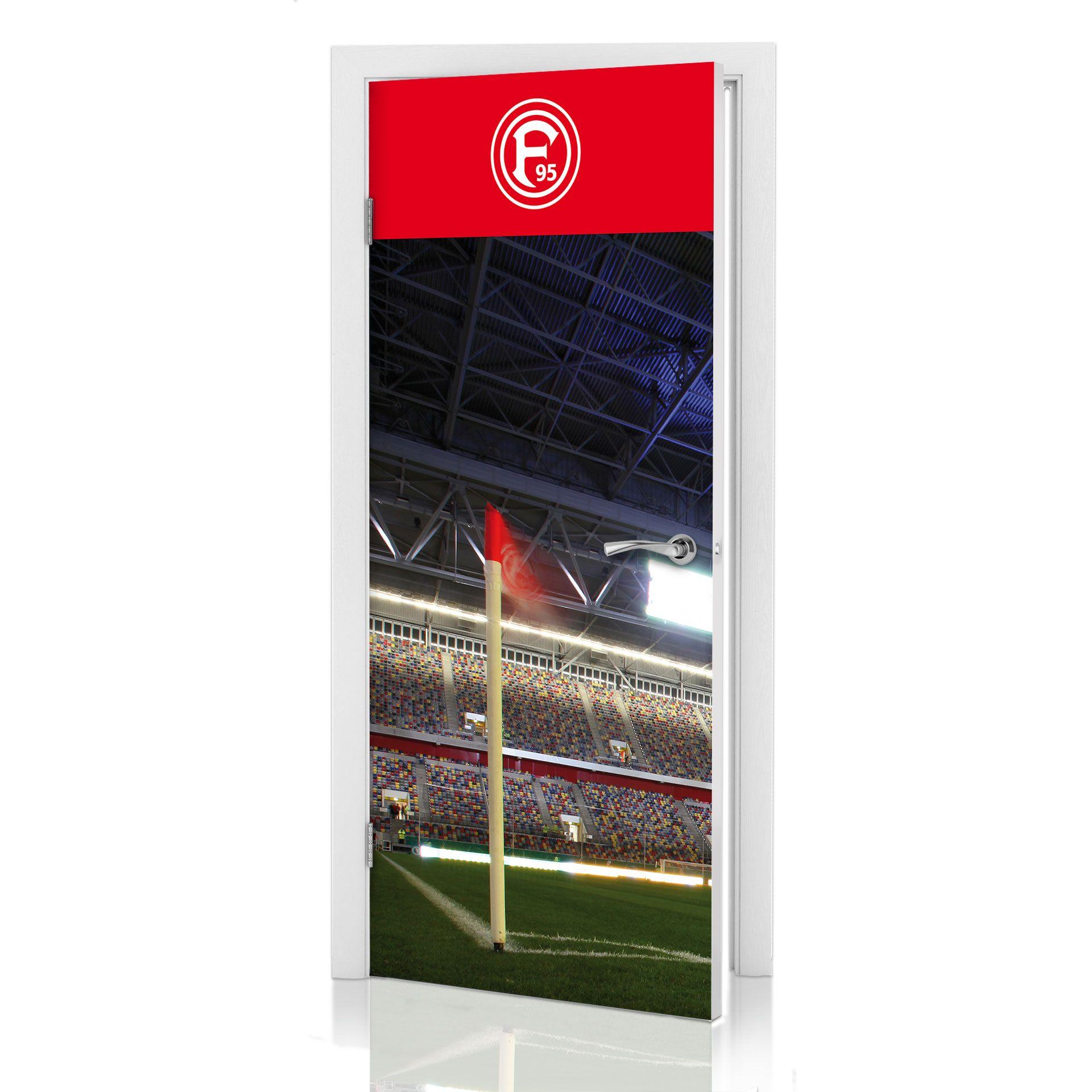 Türdesign Fortuna Düsseldorf Stadion Eckfahne 91x200 cm