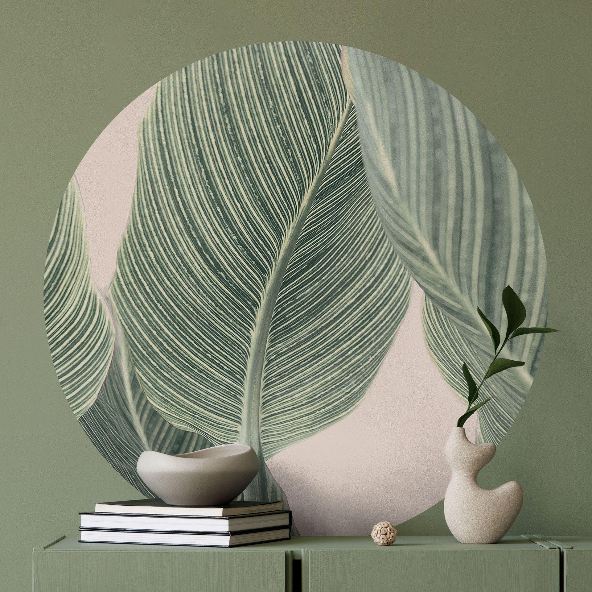 Vinilo decorativo Calathea - Sisi & Seb - Redondo