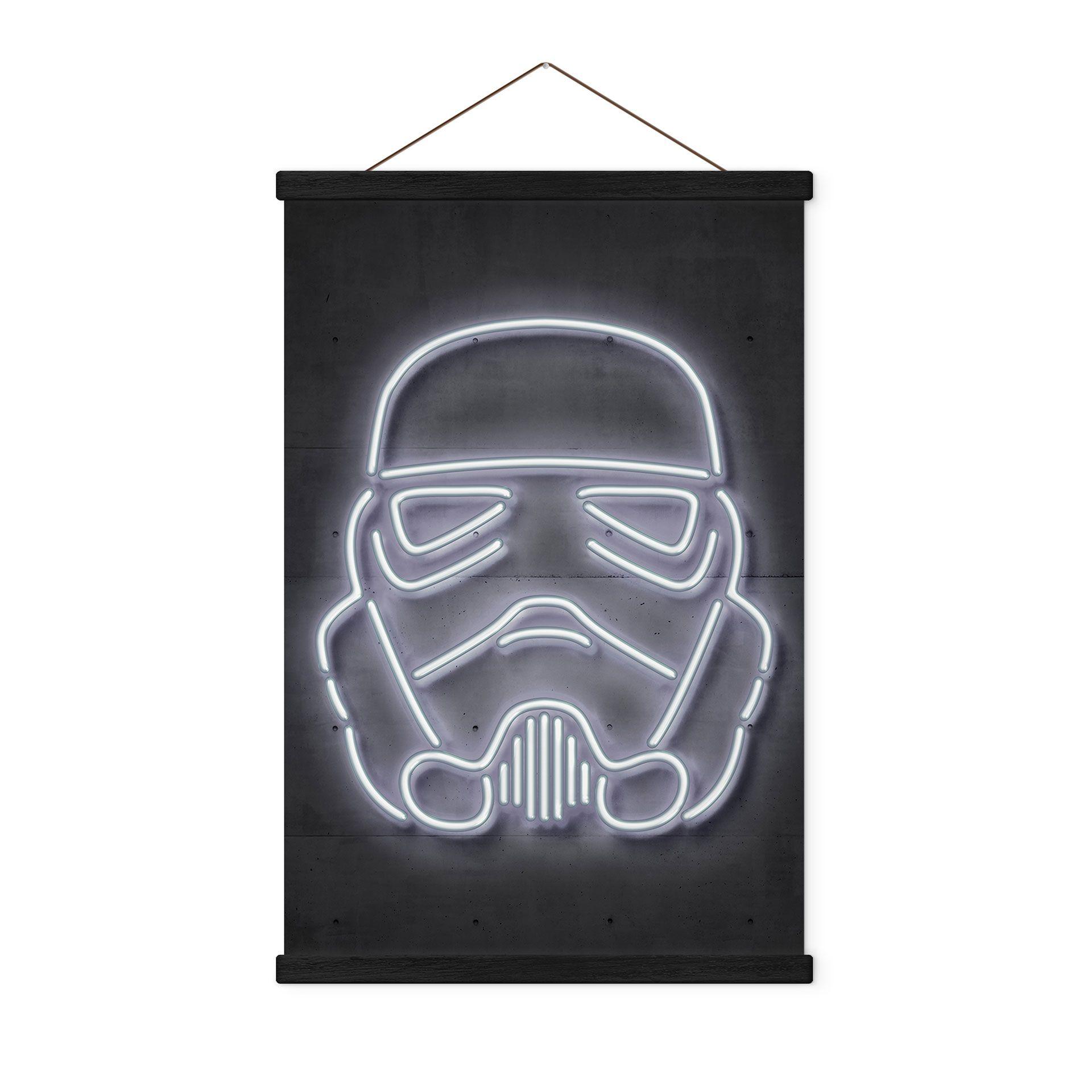 Tekstil plakat af Stormtrooper hjelm - Mielu