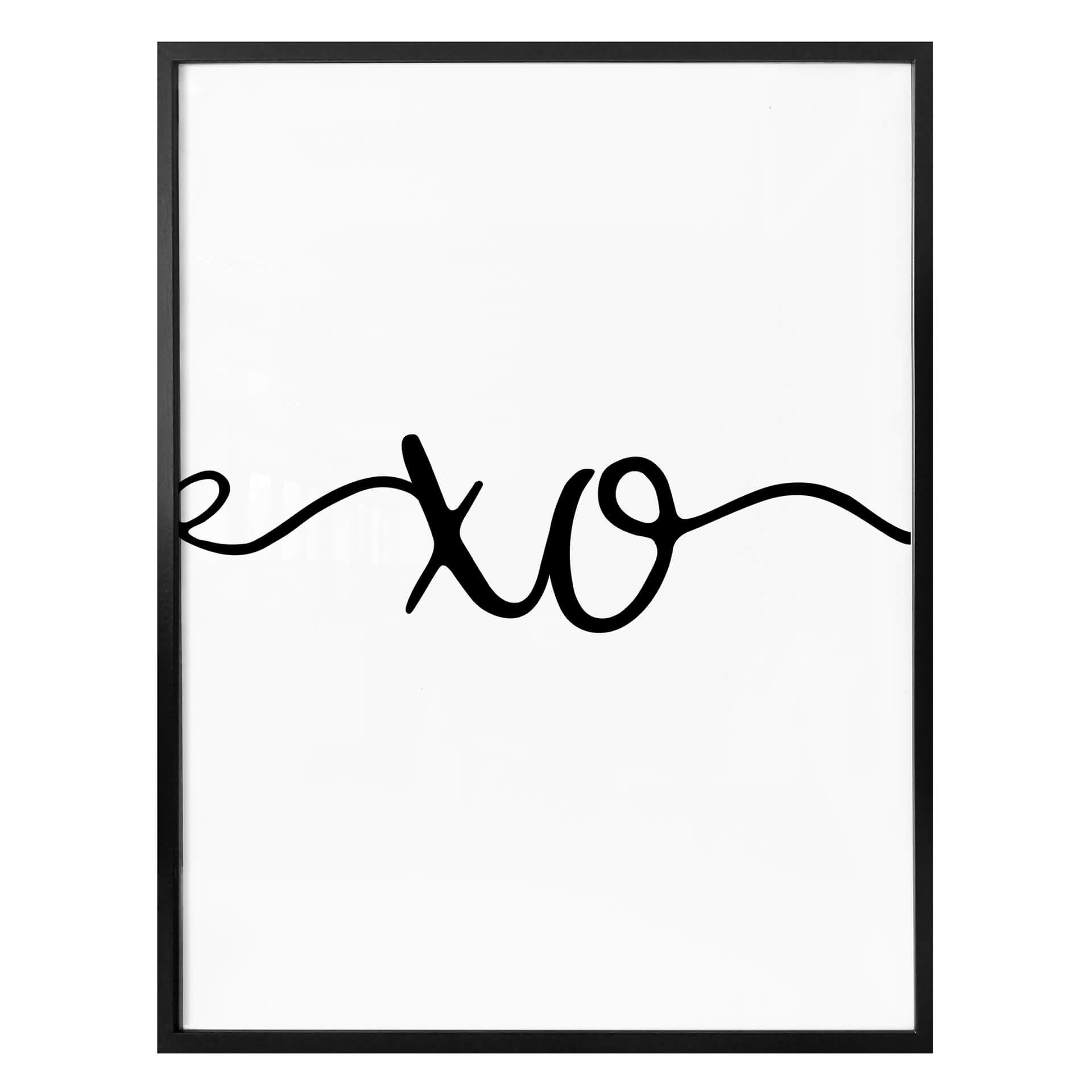 Póster XO (Abrazo y beso)