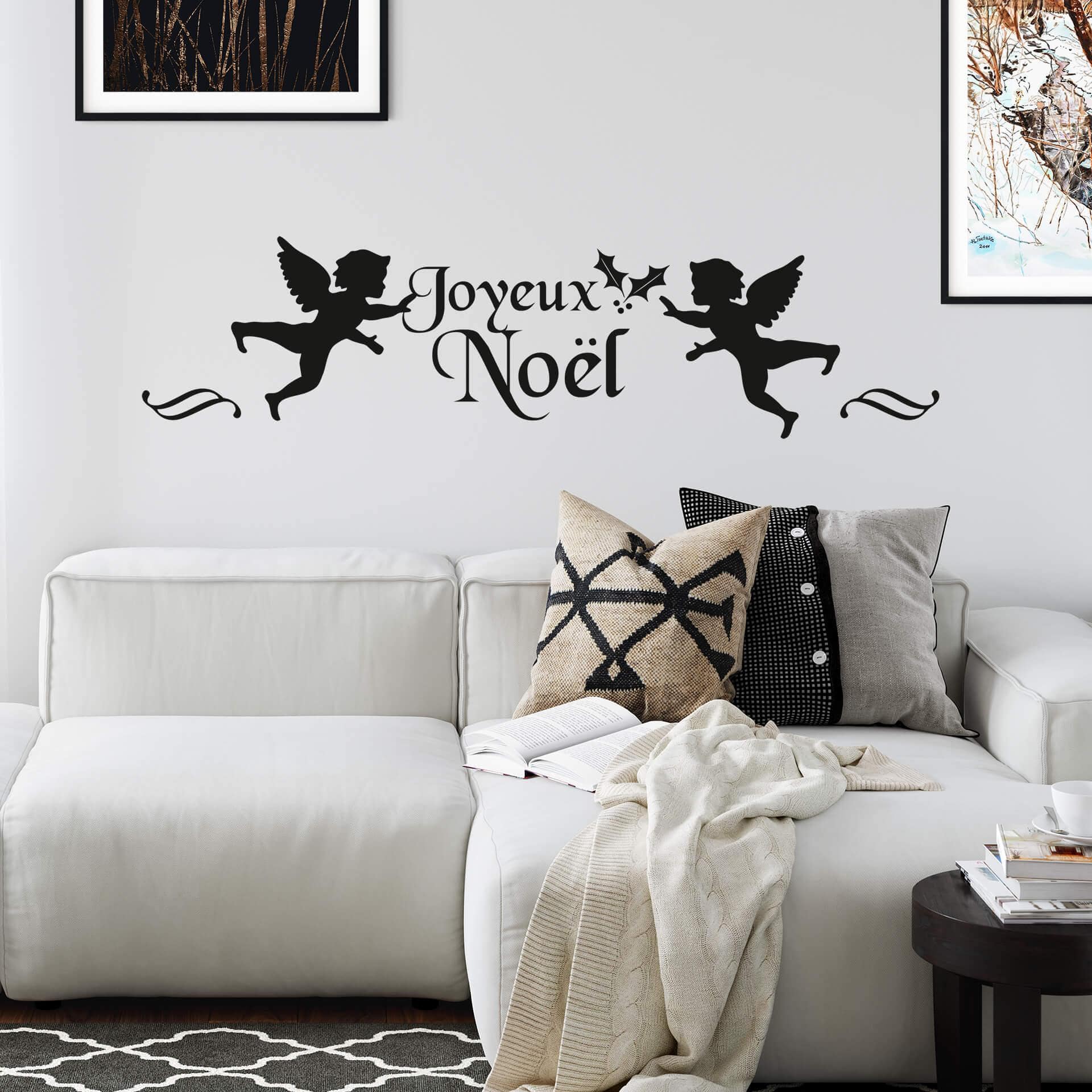 Sticker mural - Anges de Noël