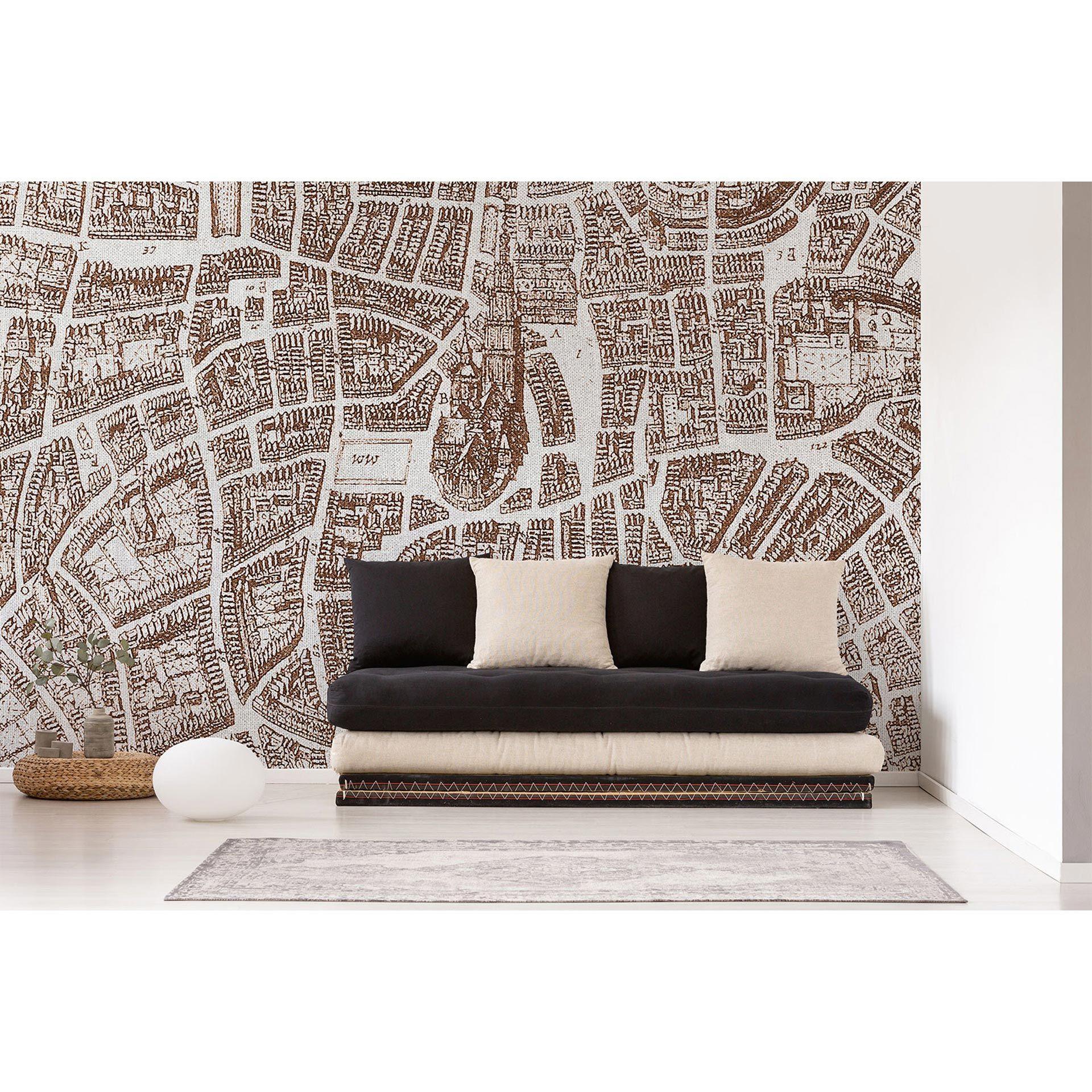 Architects Paper Papier peint photo Atelier 47 Ancient City blanc,cuivre