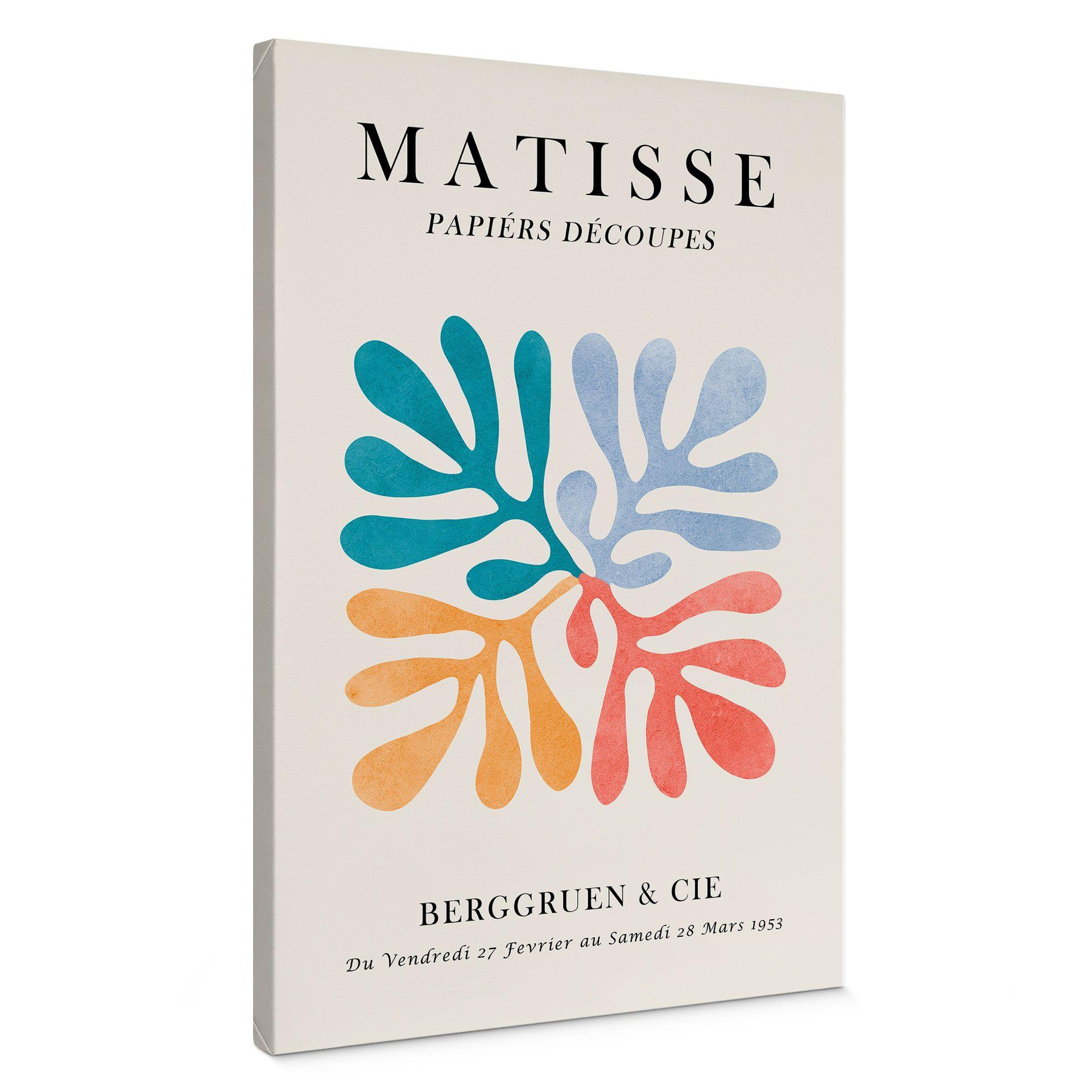 Póster sobre lienzo estilo Matisse Papiers Découpés - Costa