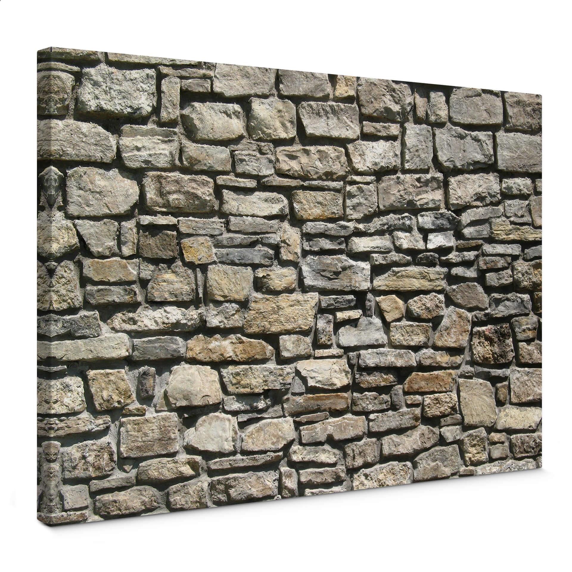 Lienzo pared de piedra natural