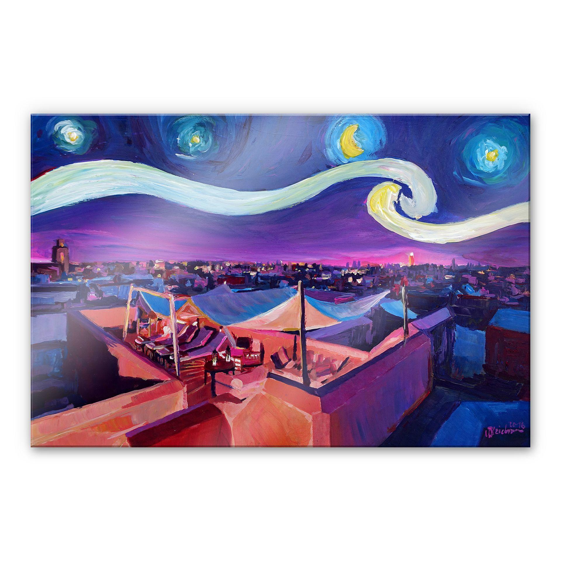 Akrylbillede Bleichner - Marrakech by night