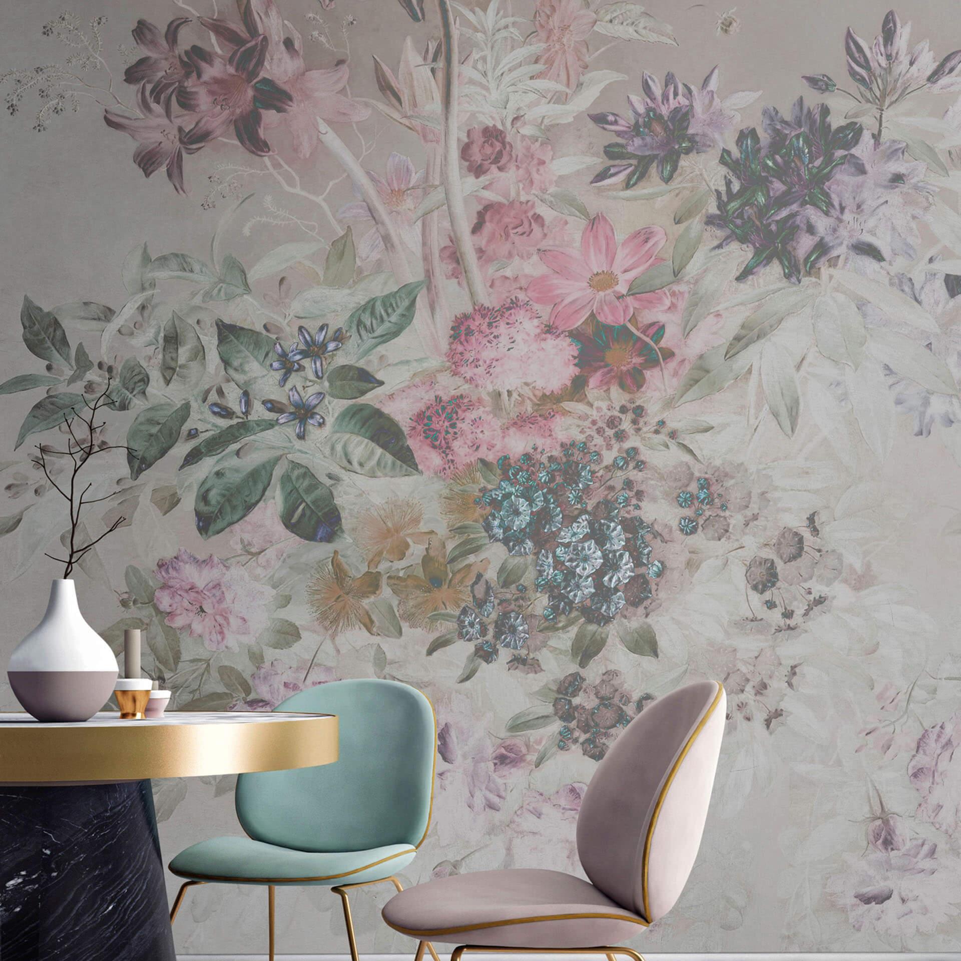 Livingwalls Fototapet Walls by Patel Bouquet Pastel 1