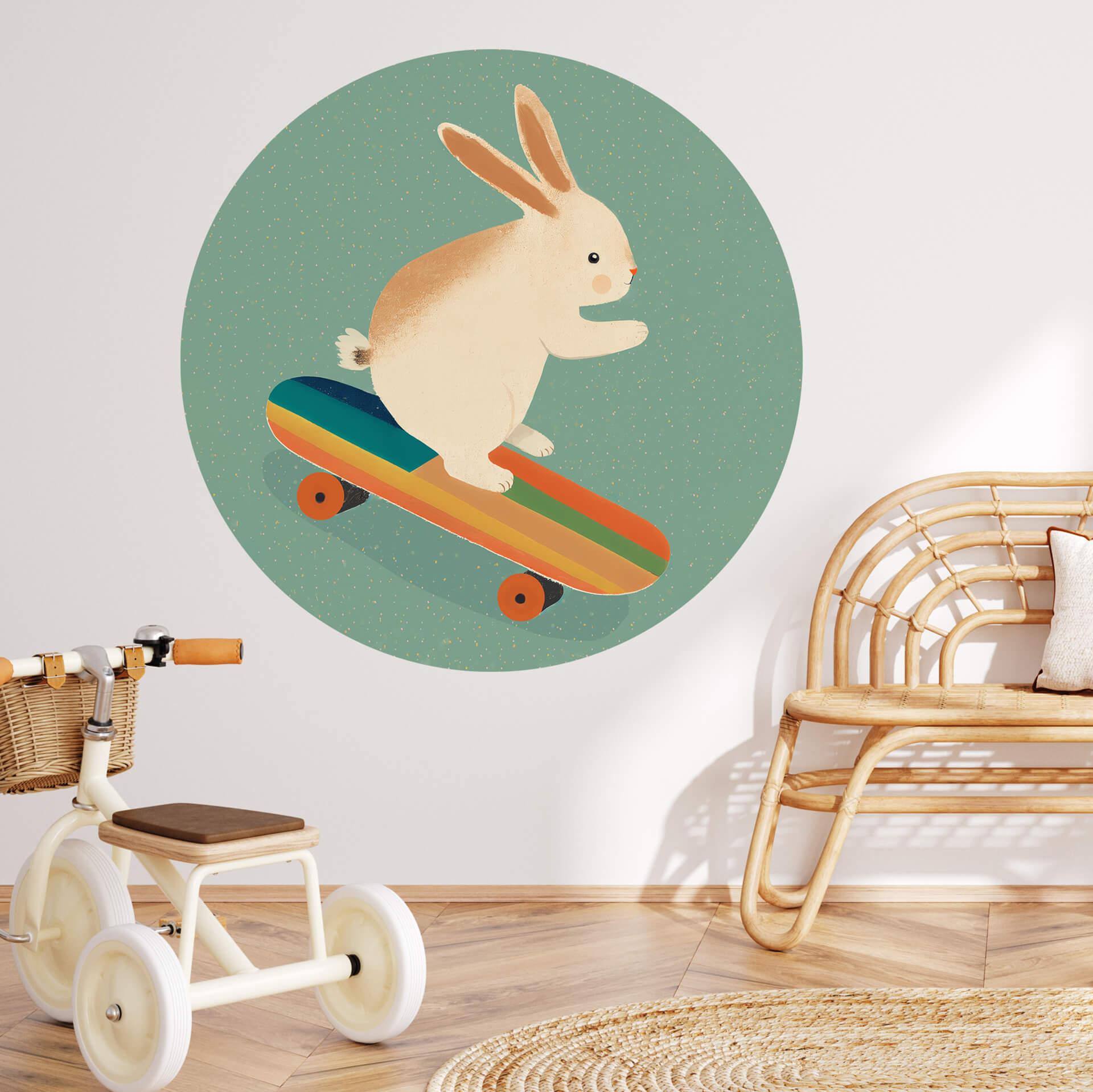 Wall Sticker Treechild - Skateboard Bunny