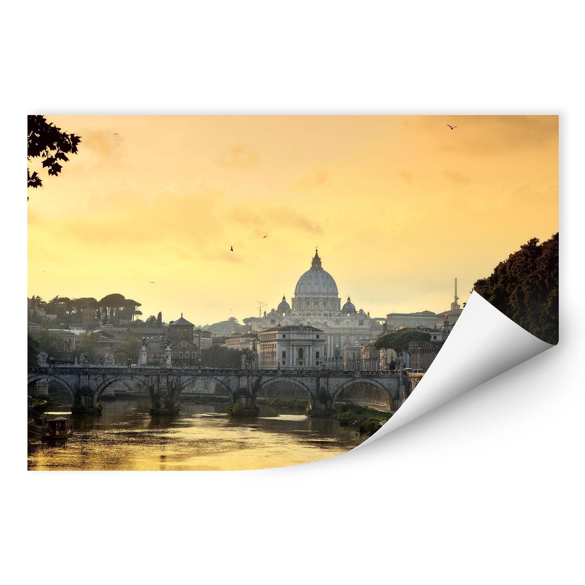 Zelfklevende Poster - Angel Bridge at St. Peter's