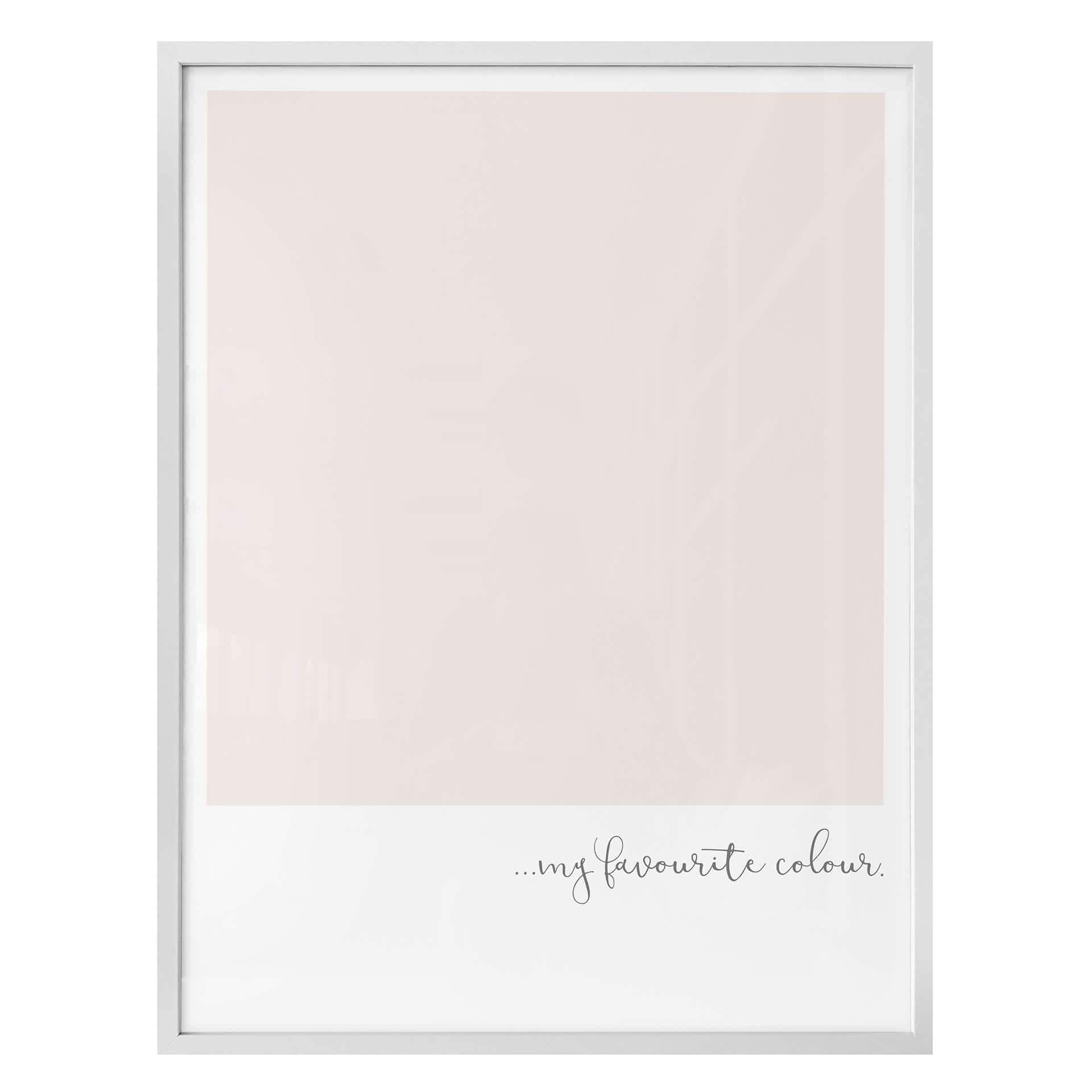 Affiche - My favourite colour – rose