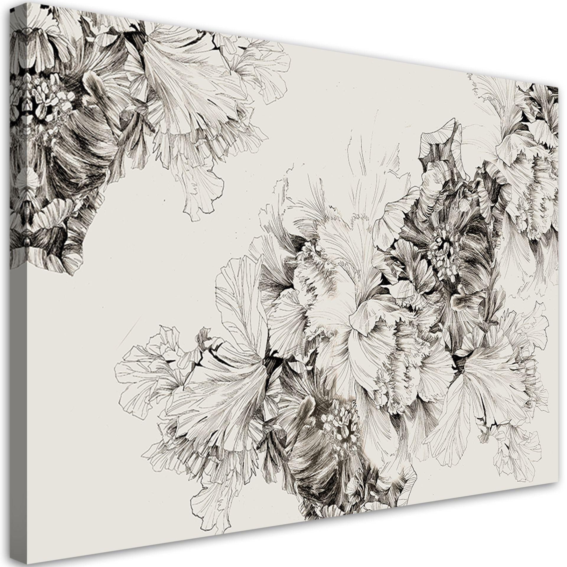 Canvasbillede, Vintage blomstermotiv