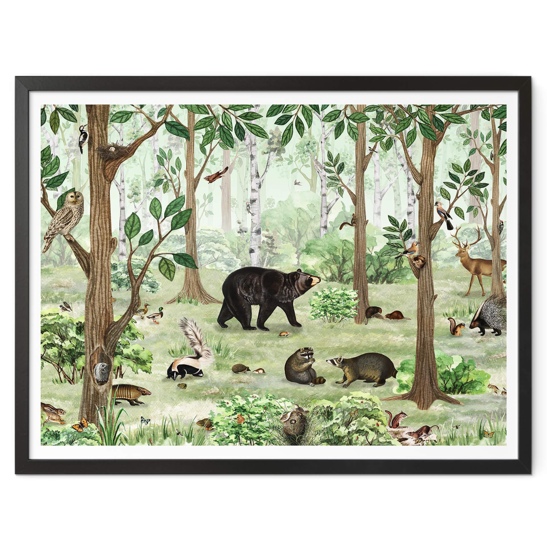 Póster Kikki Belle - Imagen de búsqueda en el bosque