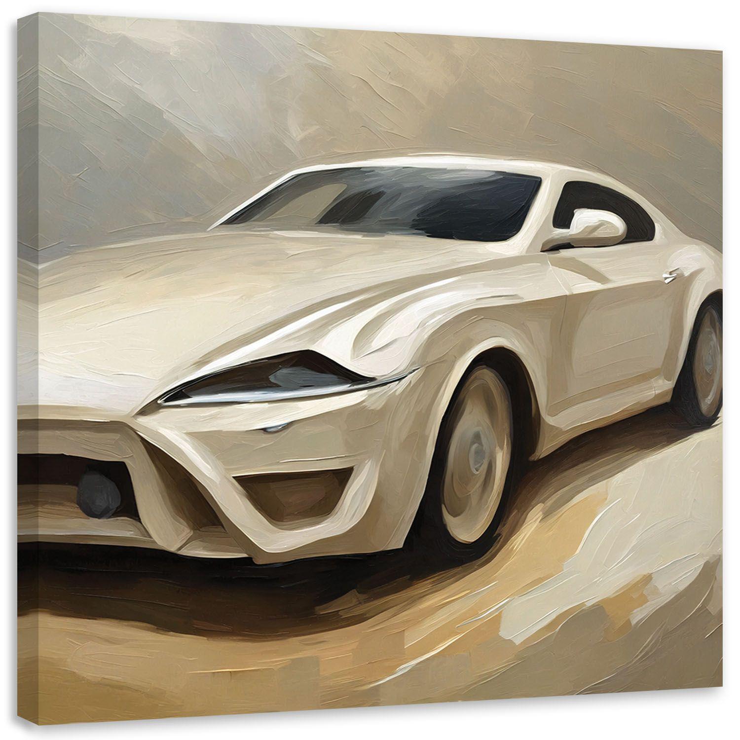 Canvasbillede, Beige sportsvogn