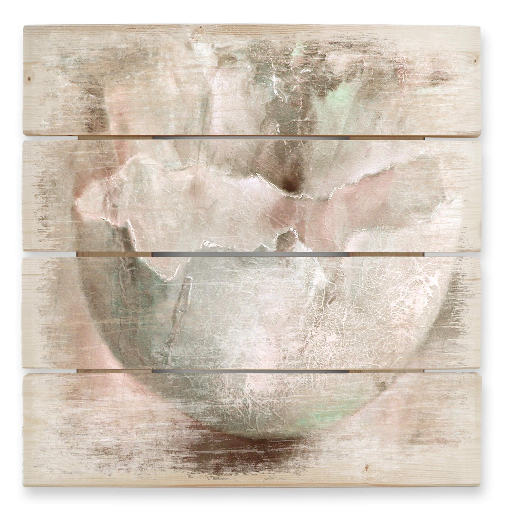 Cuadro de madera Schmucker - Cáscara de huevo - 40x41,5 cm