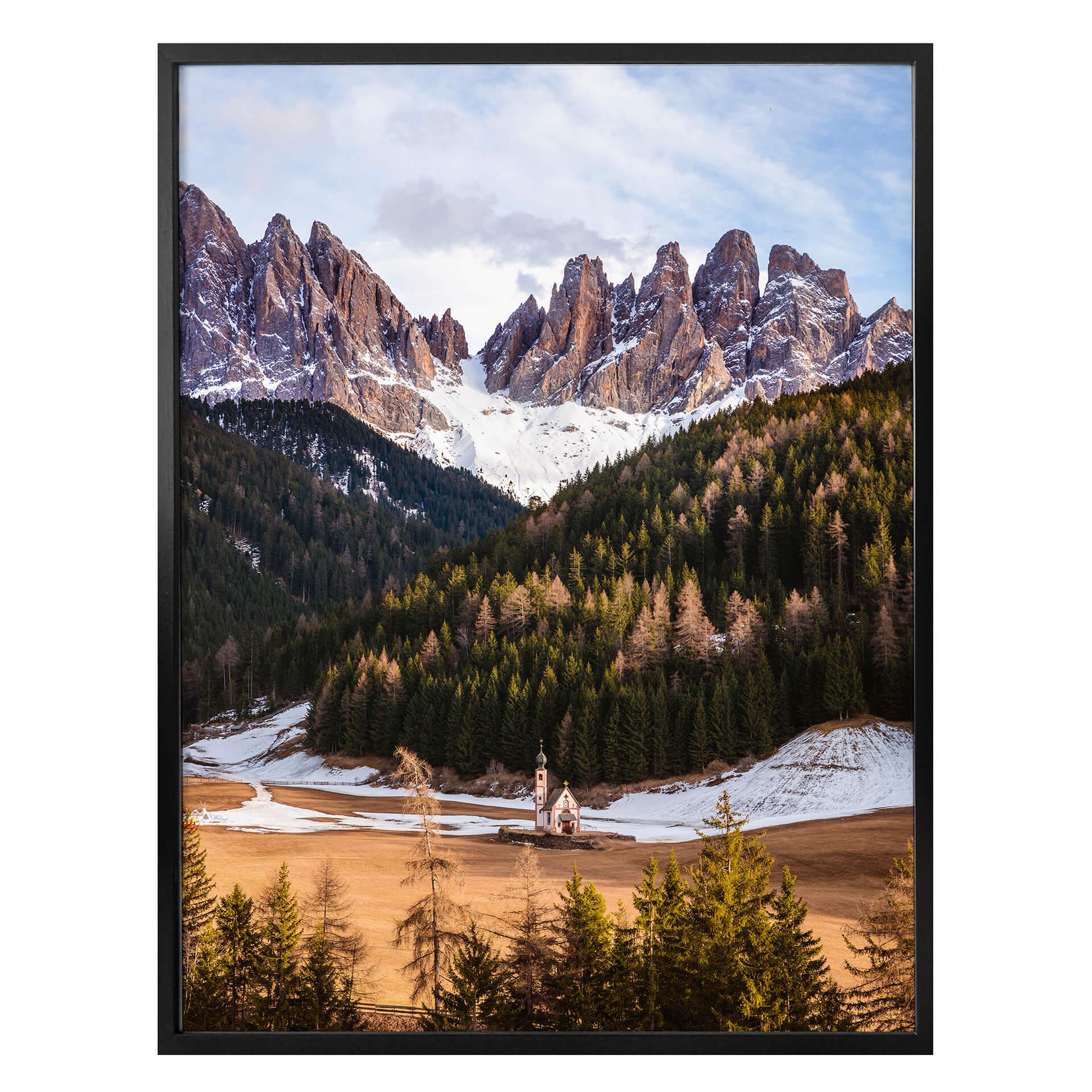 Póster Colombo - La pequeña iglesia de las montañas
