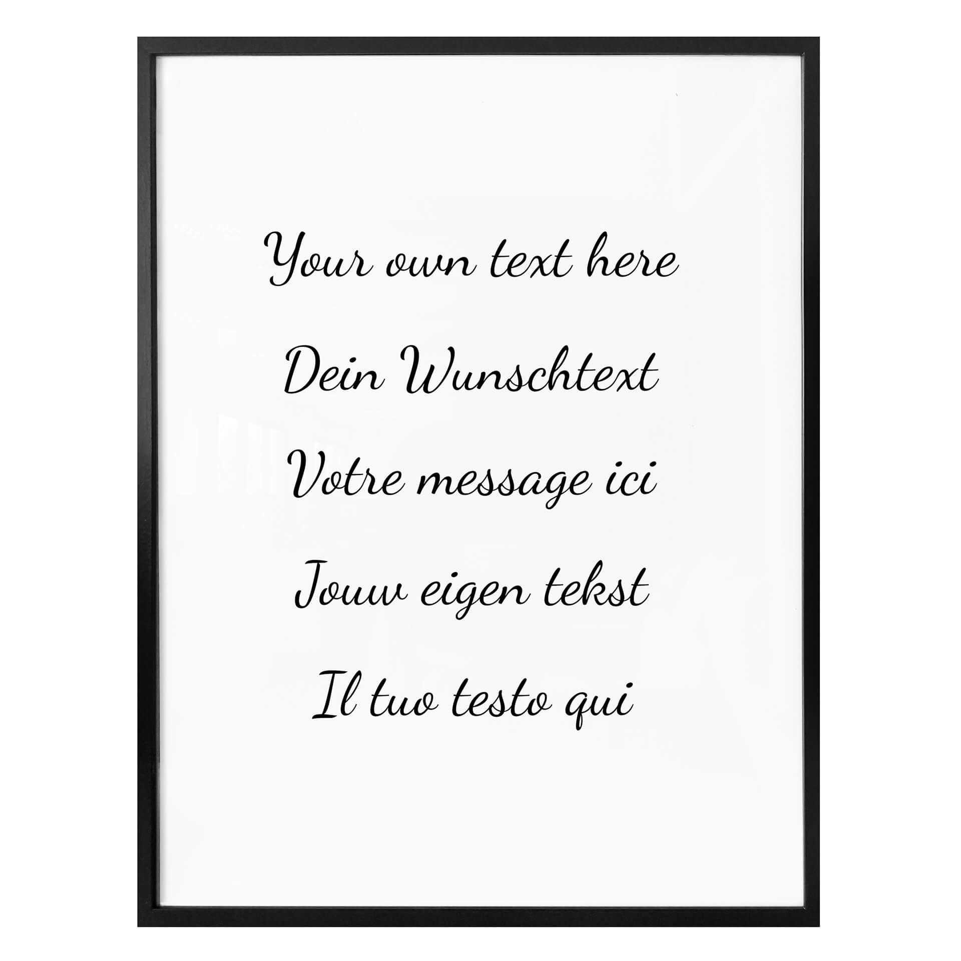 Poster avec texte à personnaliser
