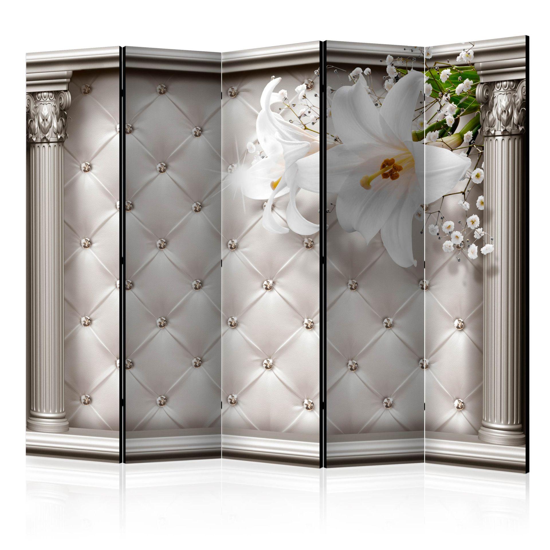 Screen room divider - Elegance of columns , 5-delt - 225x172 cm
