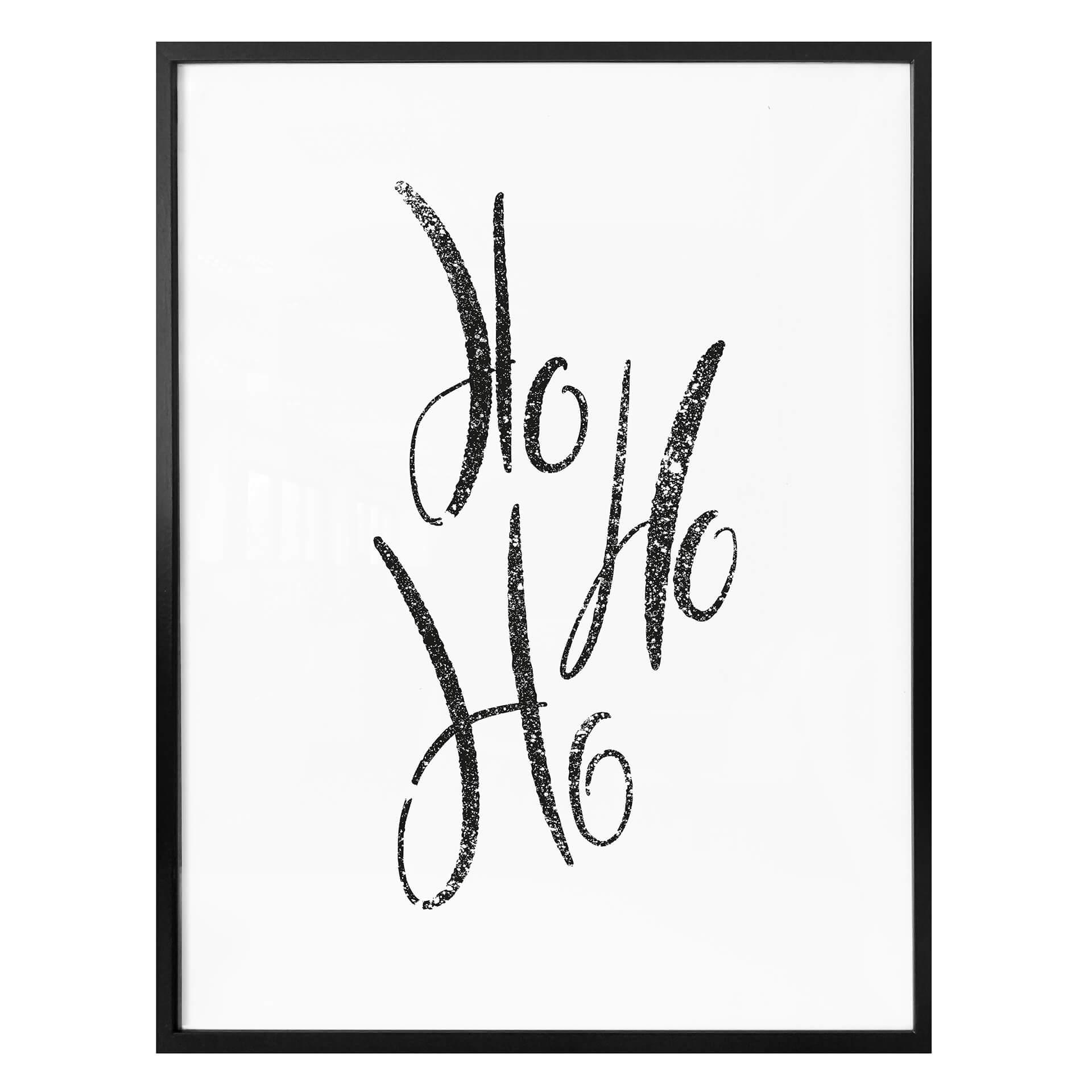 Plakat - Ho Ho Ho Handlettering