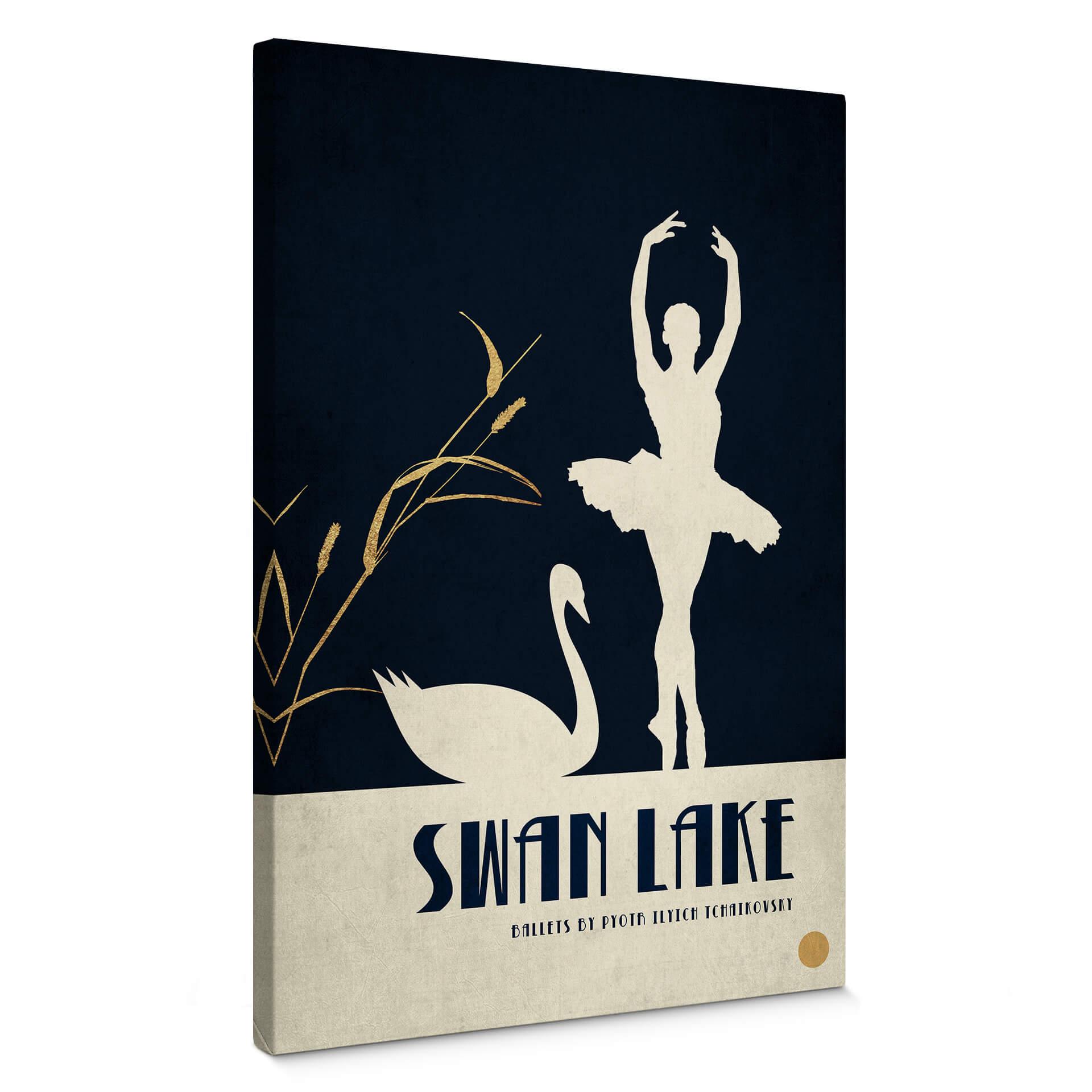 Lienzo Kubistika - El lago de los cisnes - El lago de los cisnes