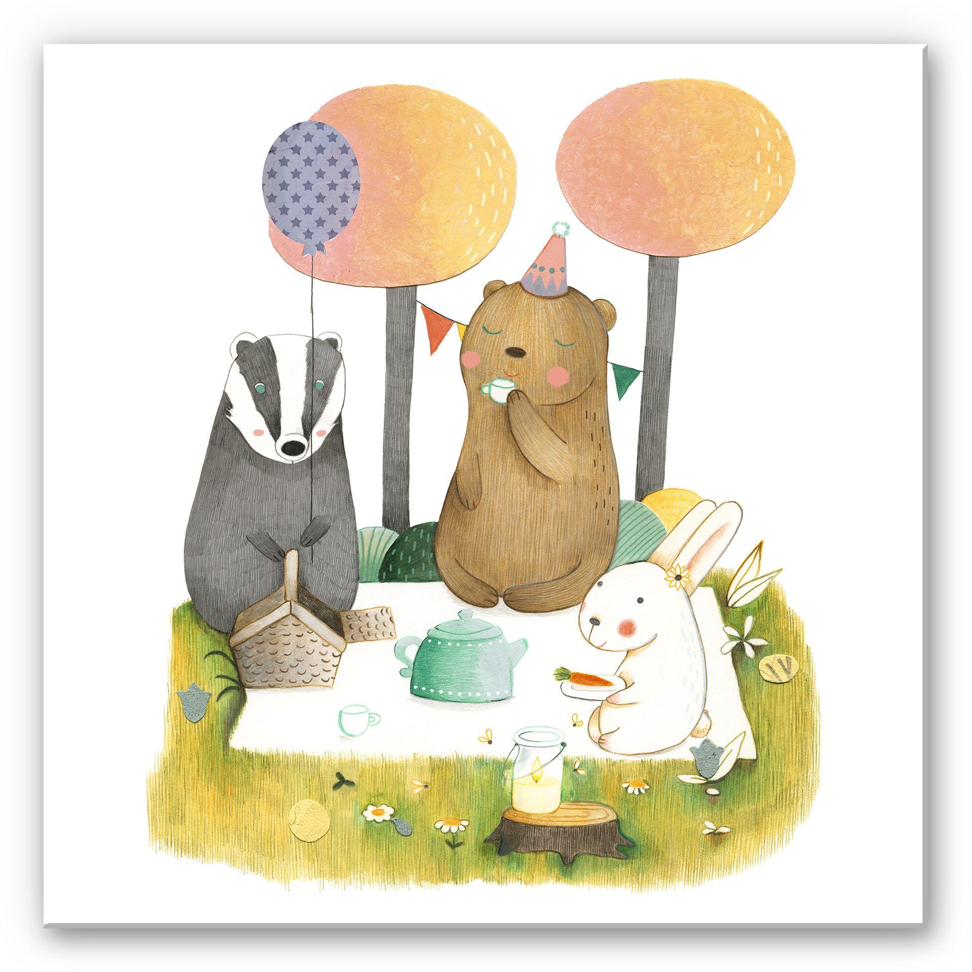 Wanddecoratie Loske – Picknick for three