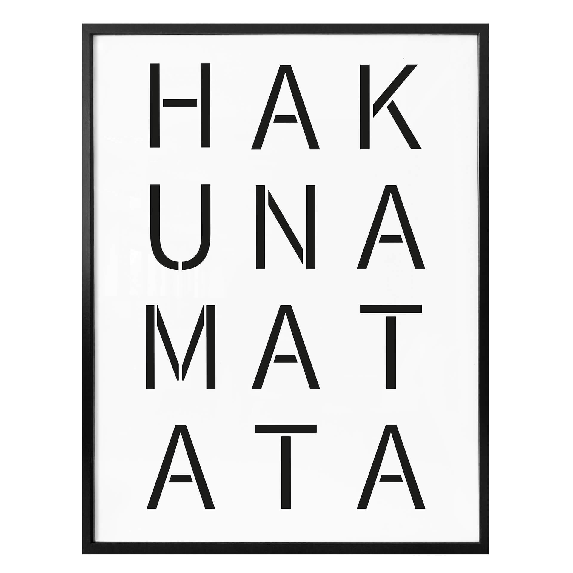 Plakat - Hakuna Matata tavle