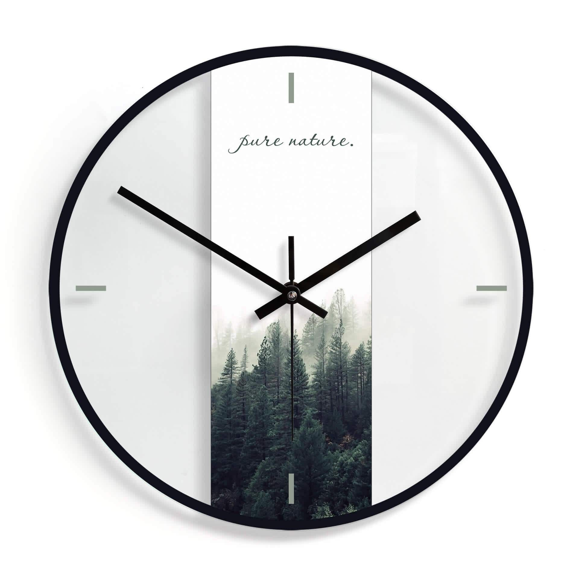 Horloge murale en verre - Pure Nature 
