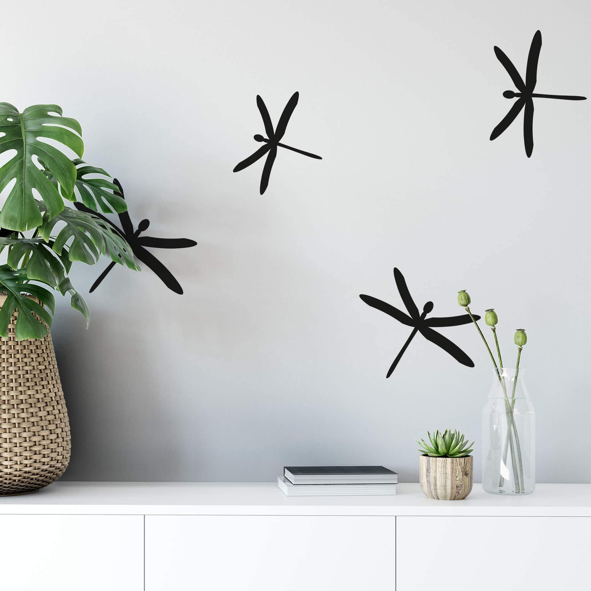 Sticker carrelage : Set Libellules