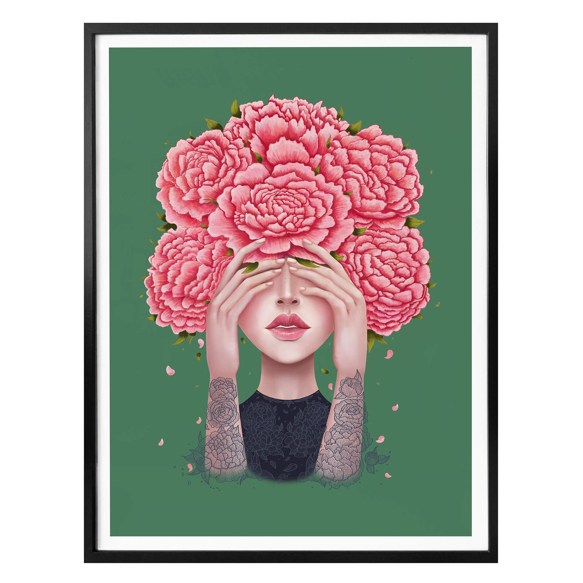 Póster Korenkova - No veo - verde