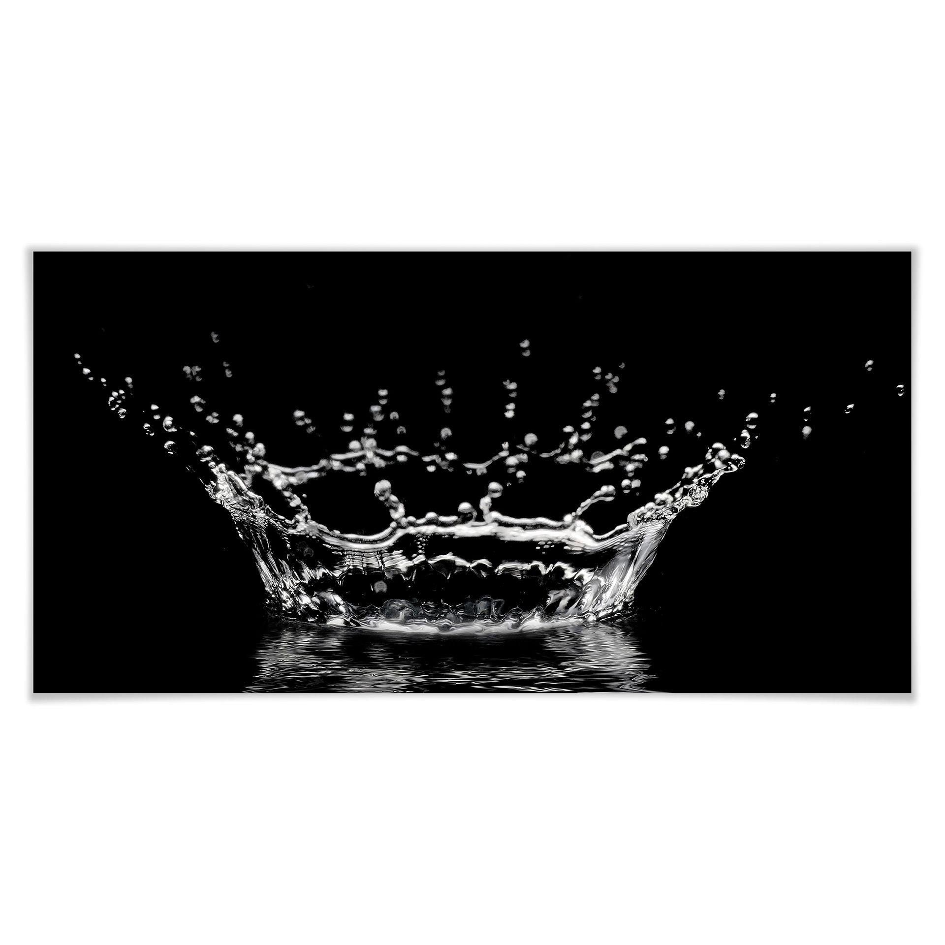 Póster Gotas de agua - Panorama