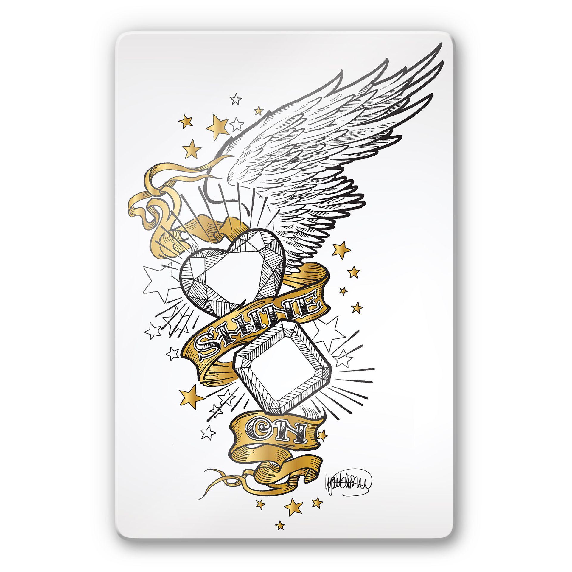Tableau en verre - LA Ink - Shine On
