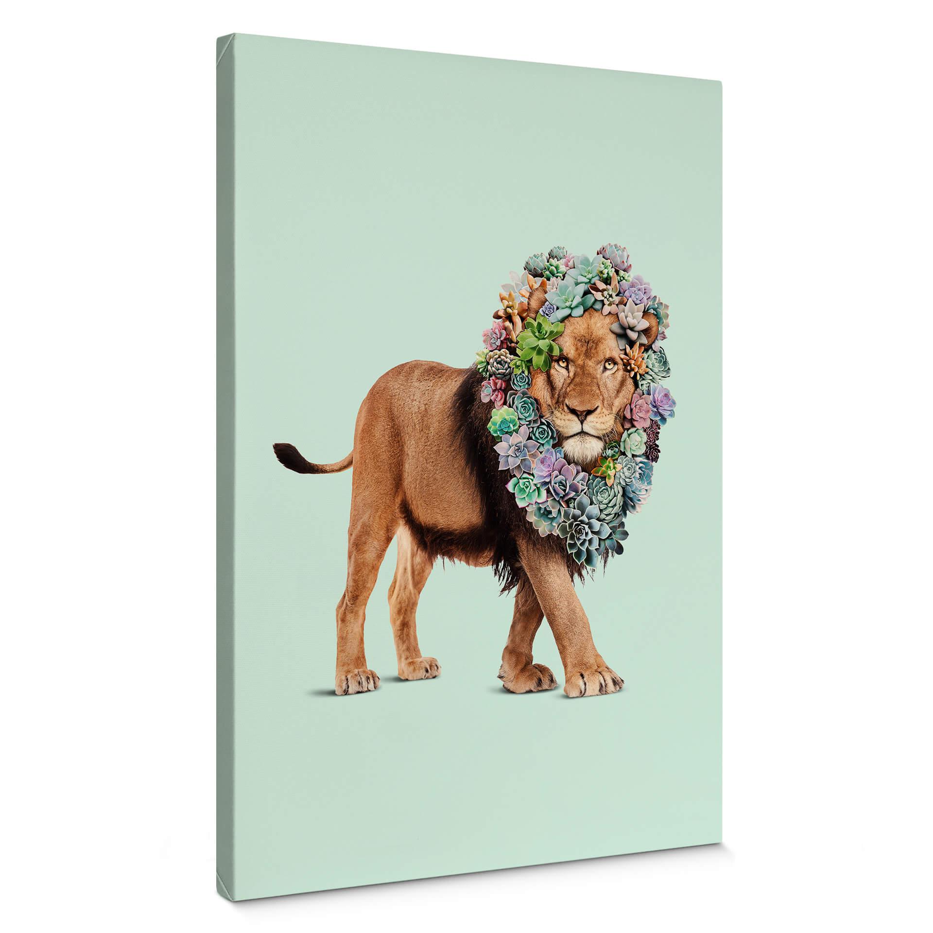 Leinwandbild Loose - Succulent Lion
