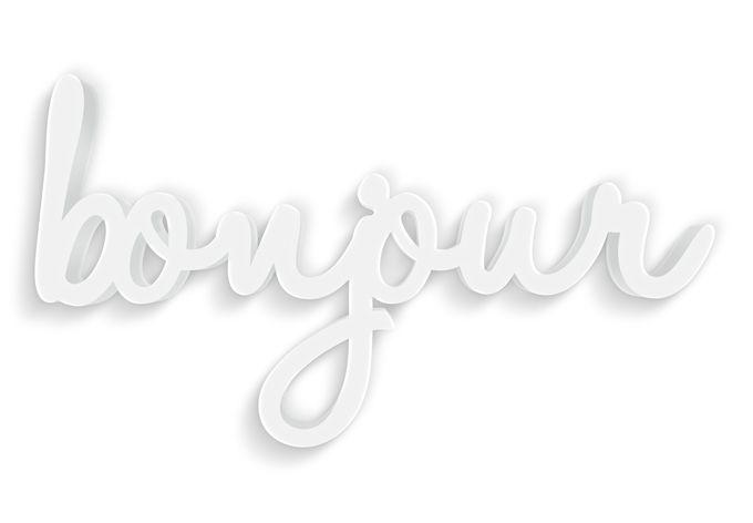 Lettre décorative - 3D Bonjour