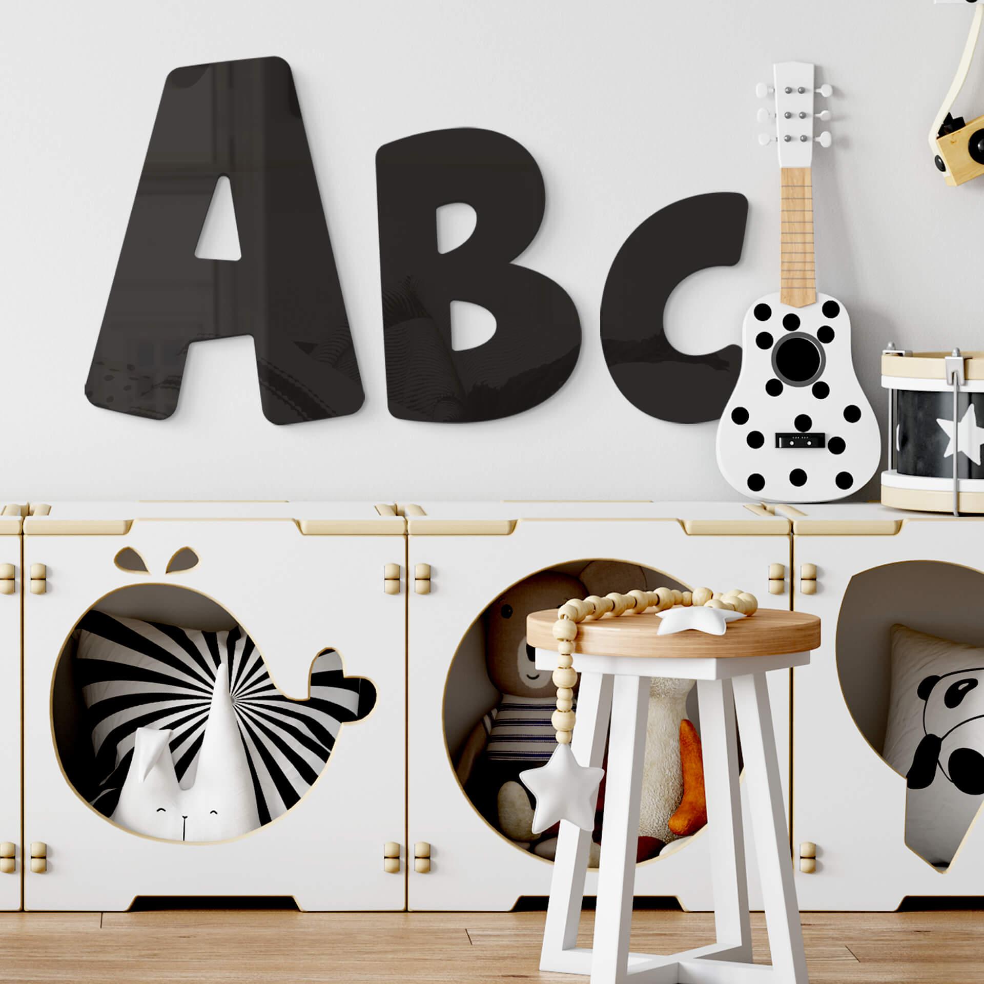 Letras acrílicas niños