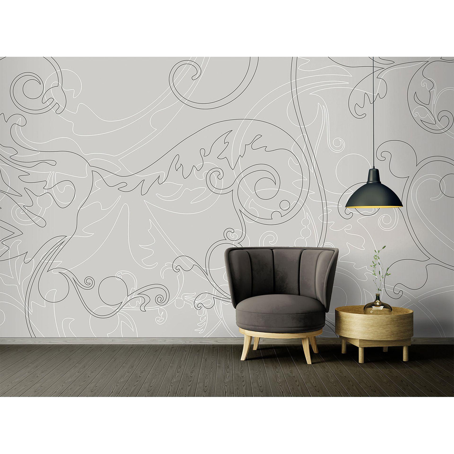Architects Paper Papier peint photo Atelier 47 Ornament Art baroque gris