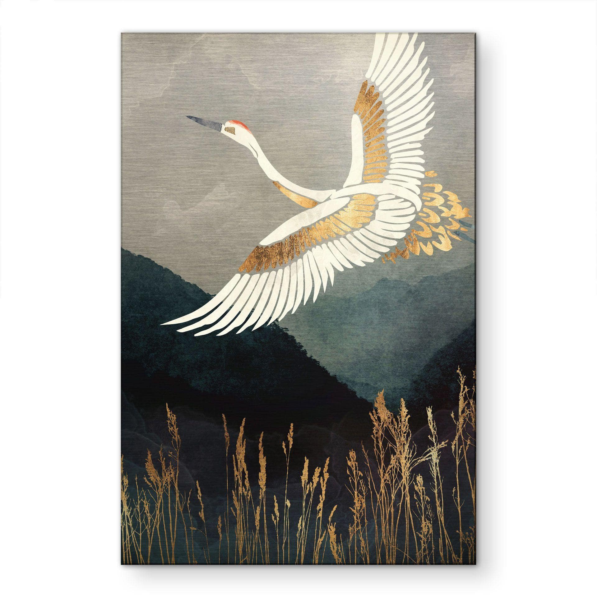 Alu-Dibond gebürstet mit Silbereffekt - Eleganz - SpaceFrog Designs - 30x45 cm