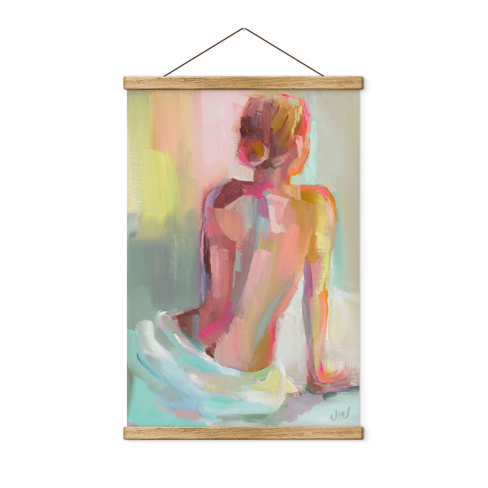 Póster de tela Espalda abstracta de mujer - Westenhofer