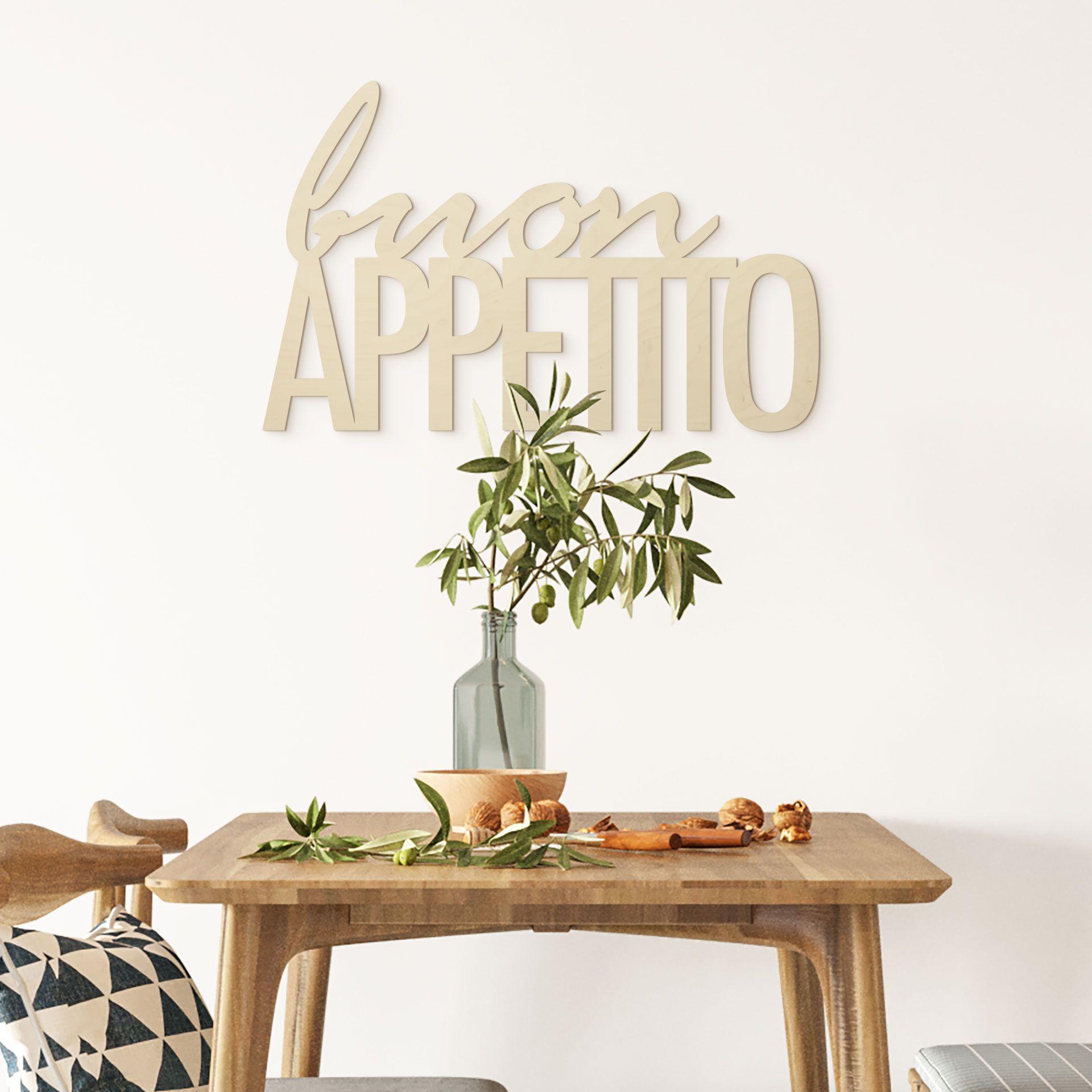 Træbogstaver - Buon Appetito - Poppel