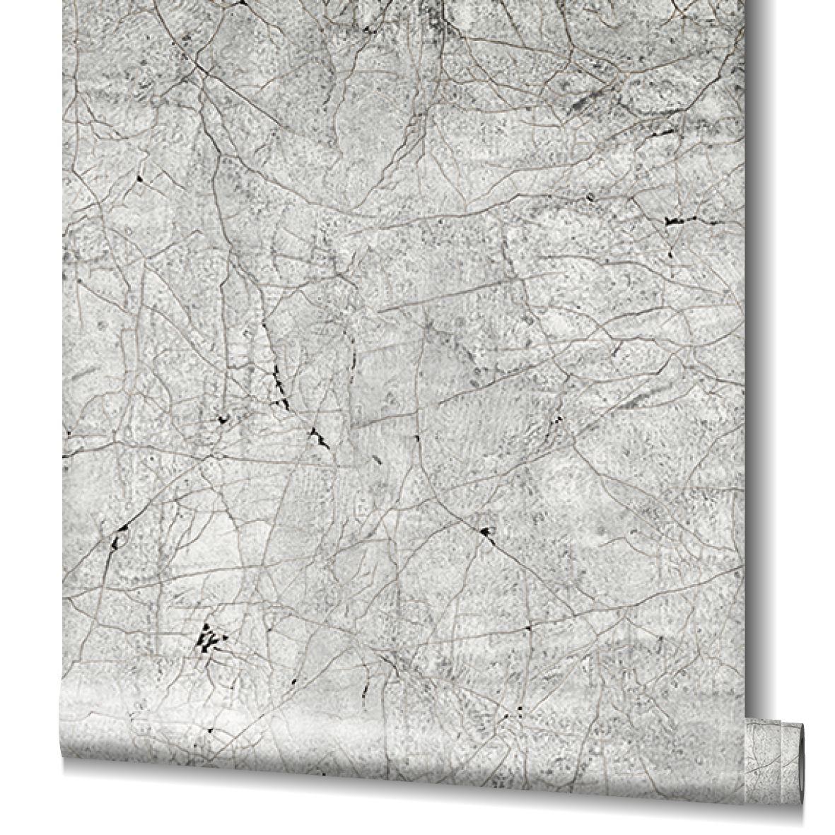 Grå steneffekt tapet Fototapet til stue soveværelse 2,70 x 2,12 cm