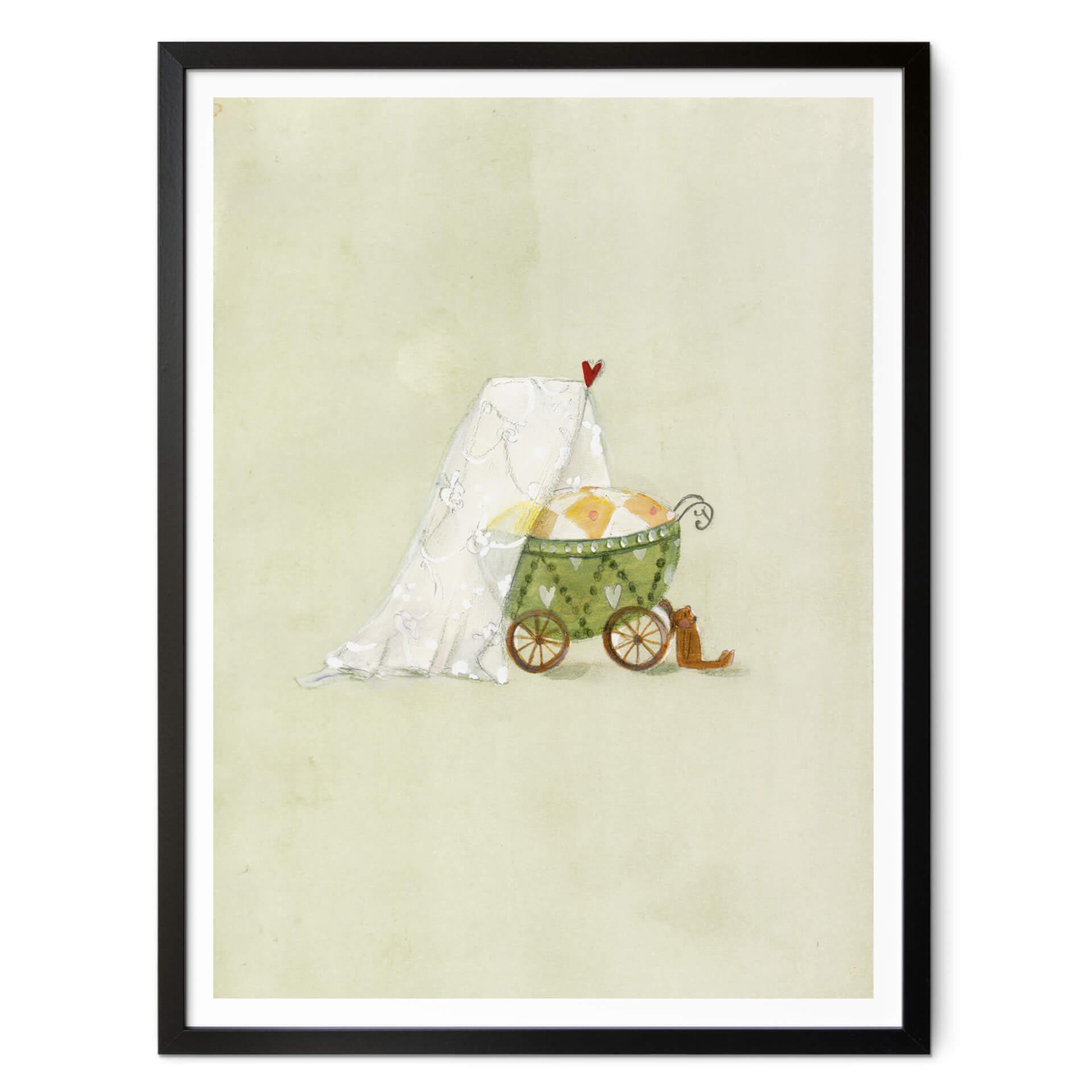 Póster Leffler - Cuna de la felicidad