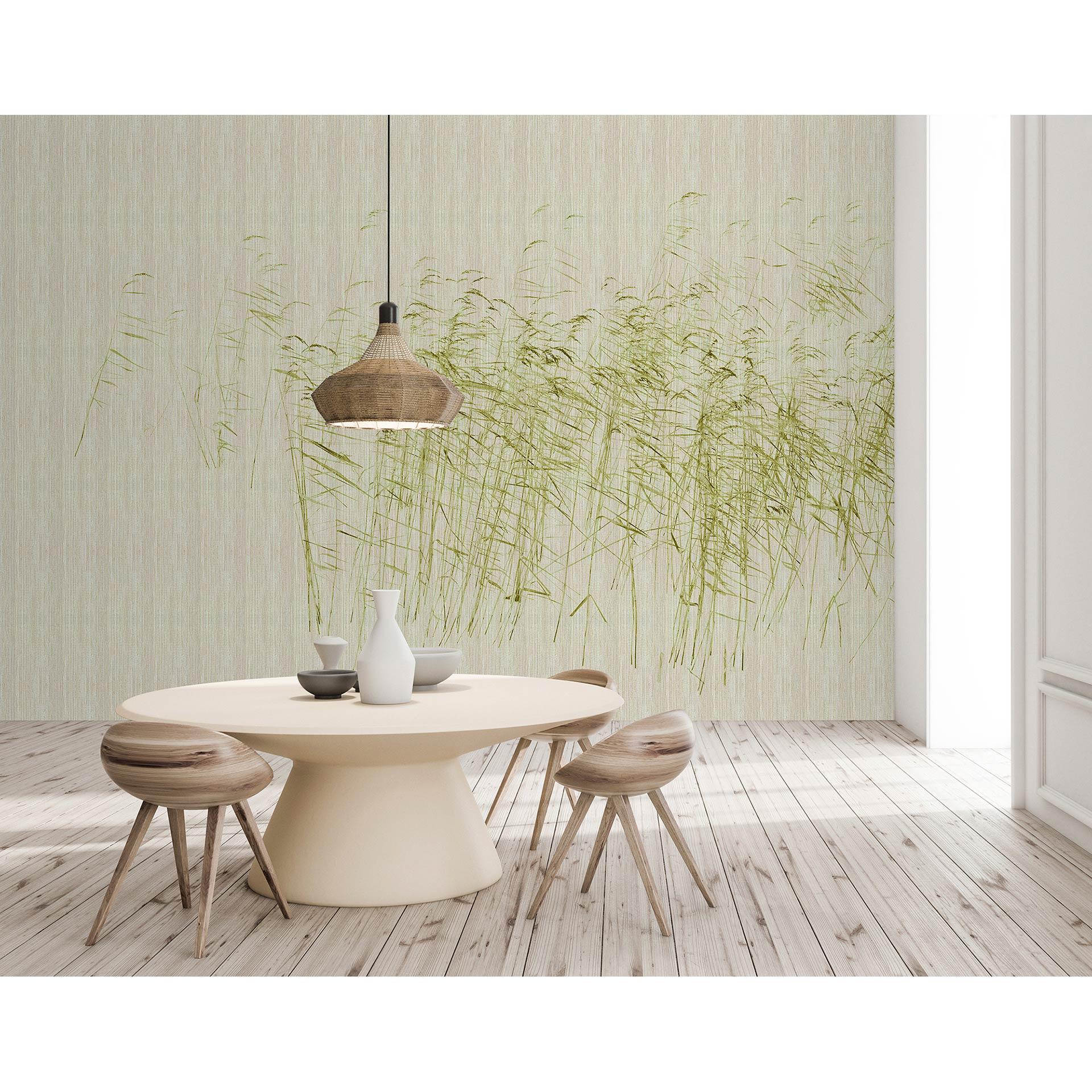 Fotomural Paredes de Patel 3 At The Pond 1 verde, beige