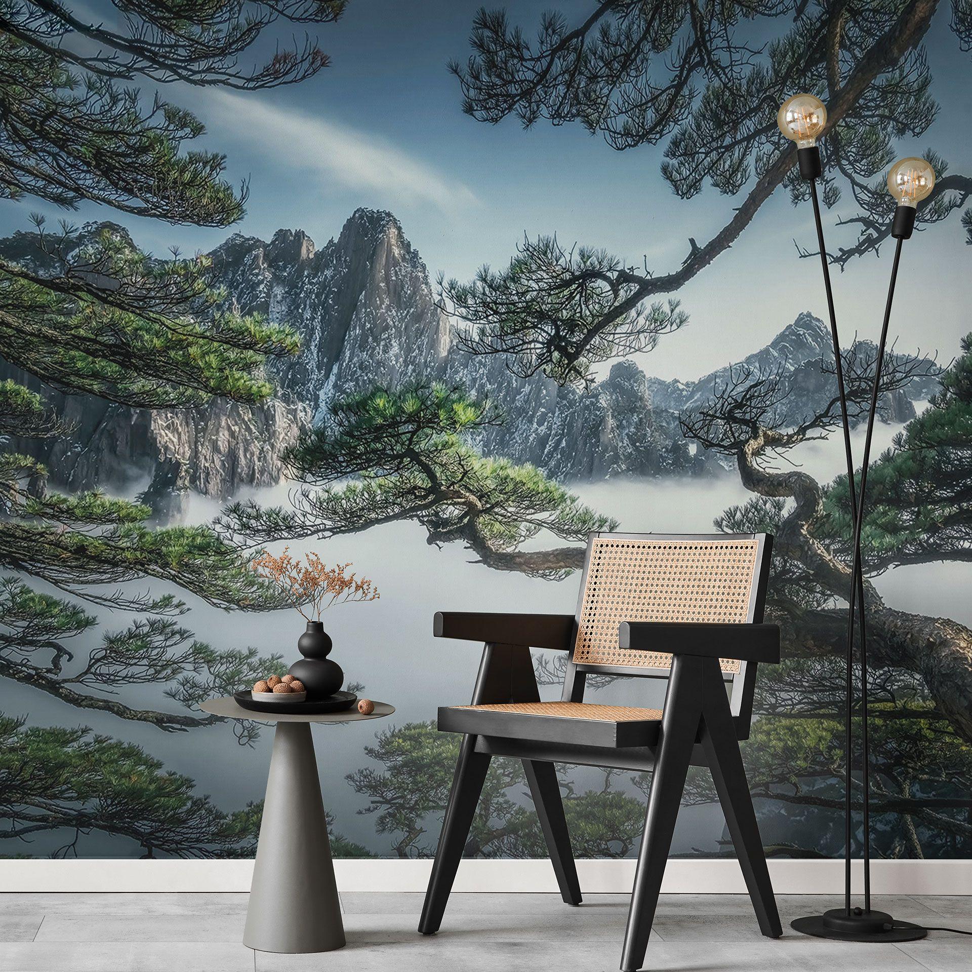 Fototapet fyrreskov i Huang Shan-bjergene - NingYun Ye