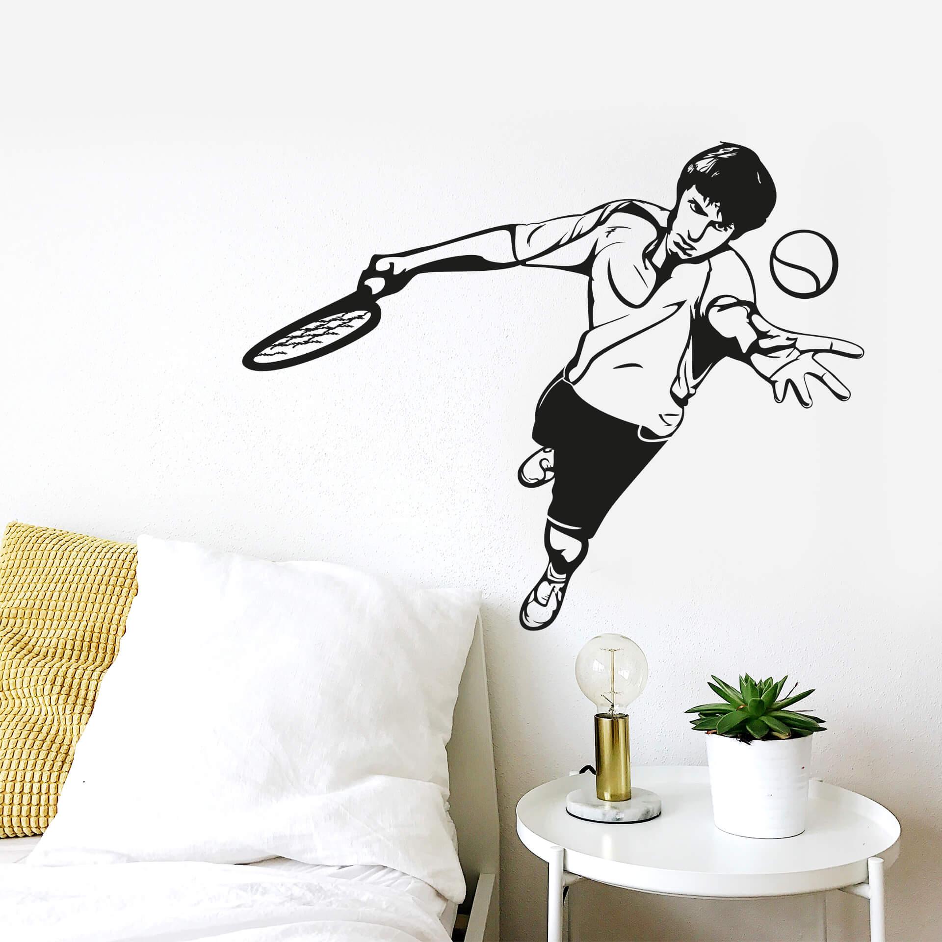 Sticker mural - Joueur de tennis