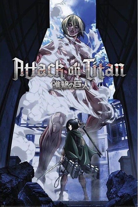 Poster, Filmposter Attack on Titan S3 - Female Titan Approaches 61x91,5 cm