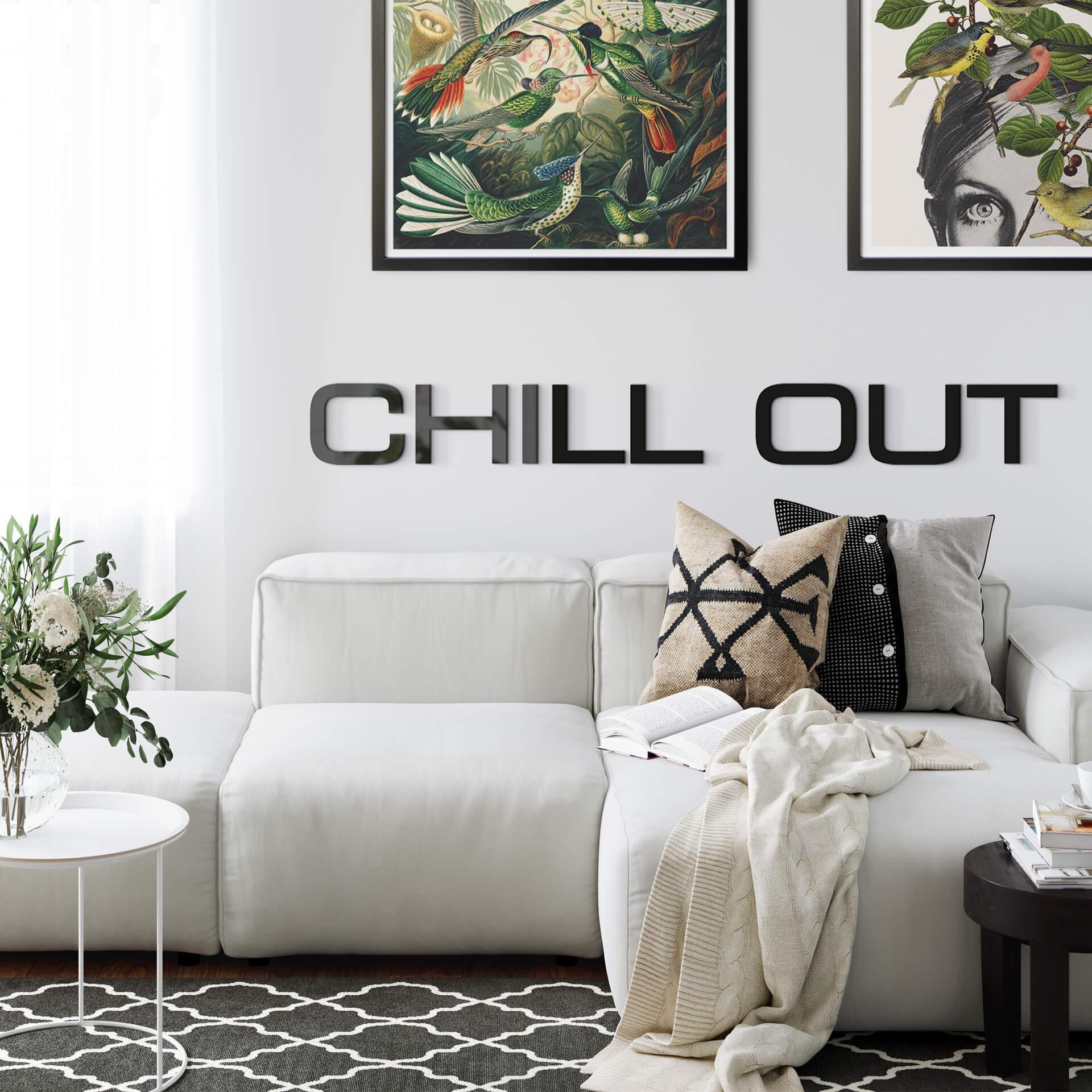 Letras acrílicas Chill Out 