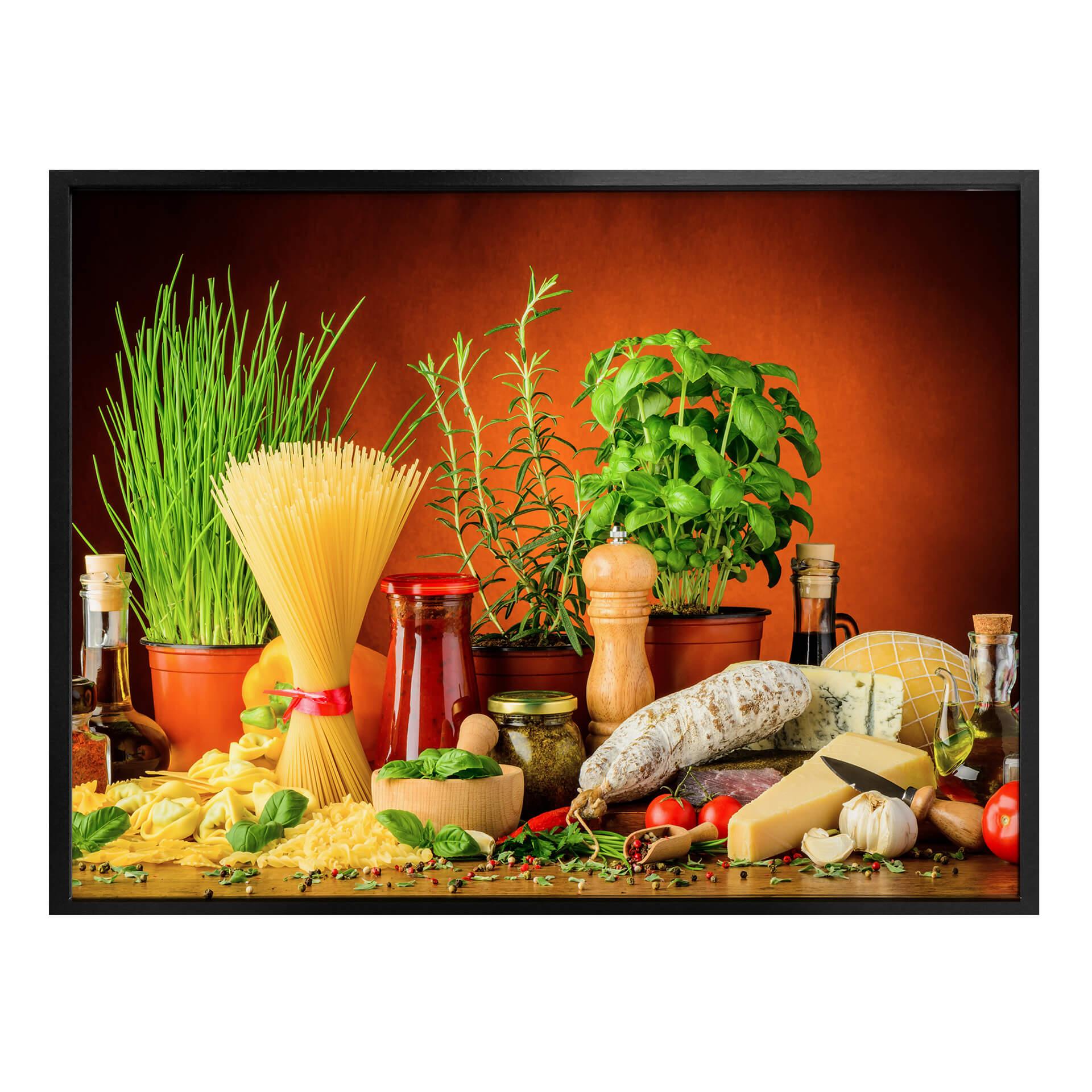 Póster de cocina italiana