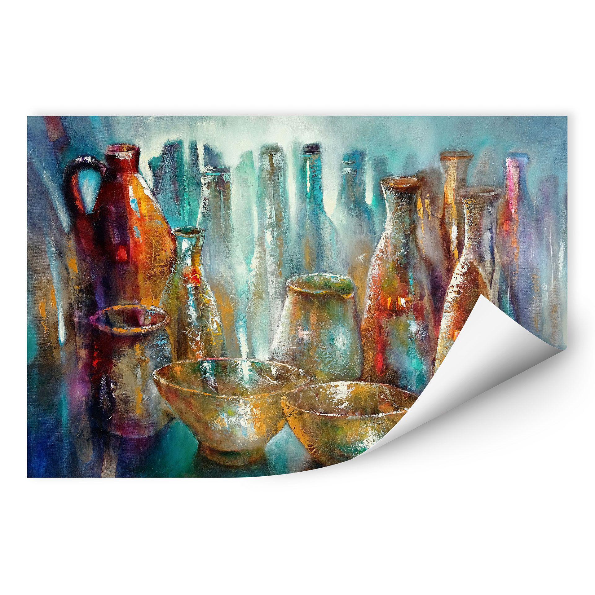 Muurprint Schmucker - Twee Gouden schalen