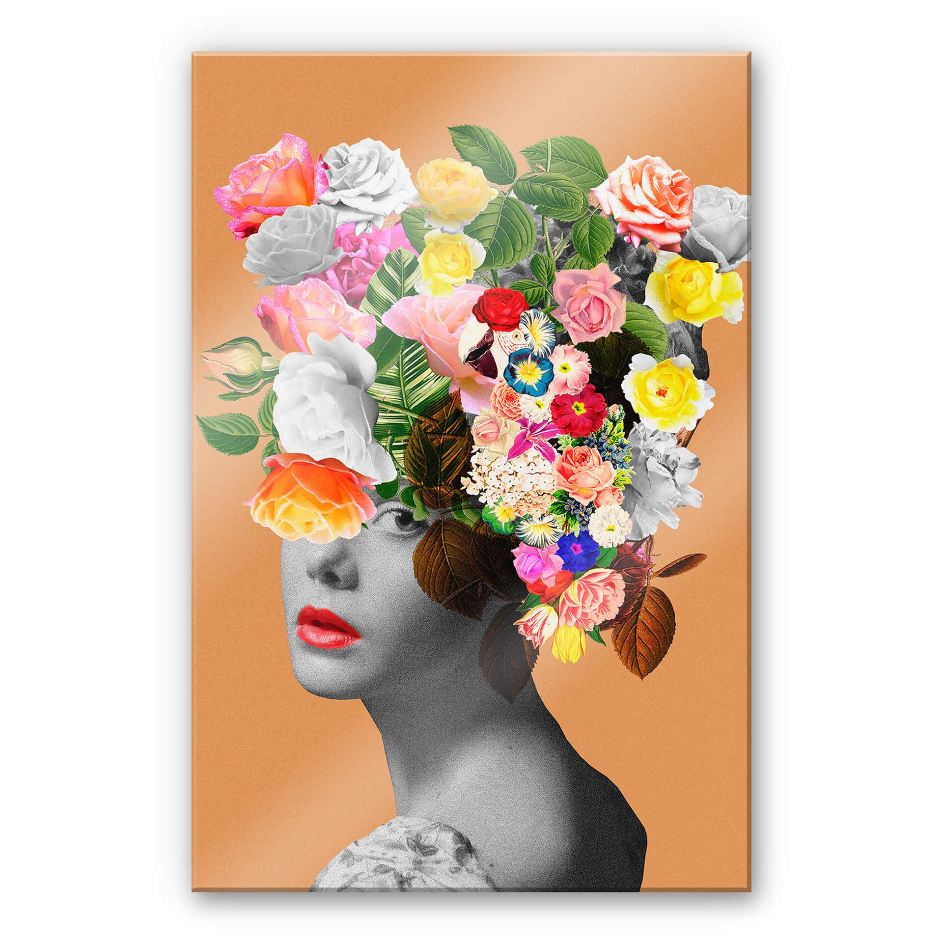 Akrylbillede Frida Floral Studio - Orange Lady