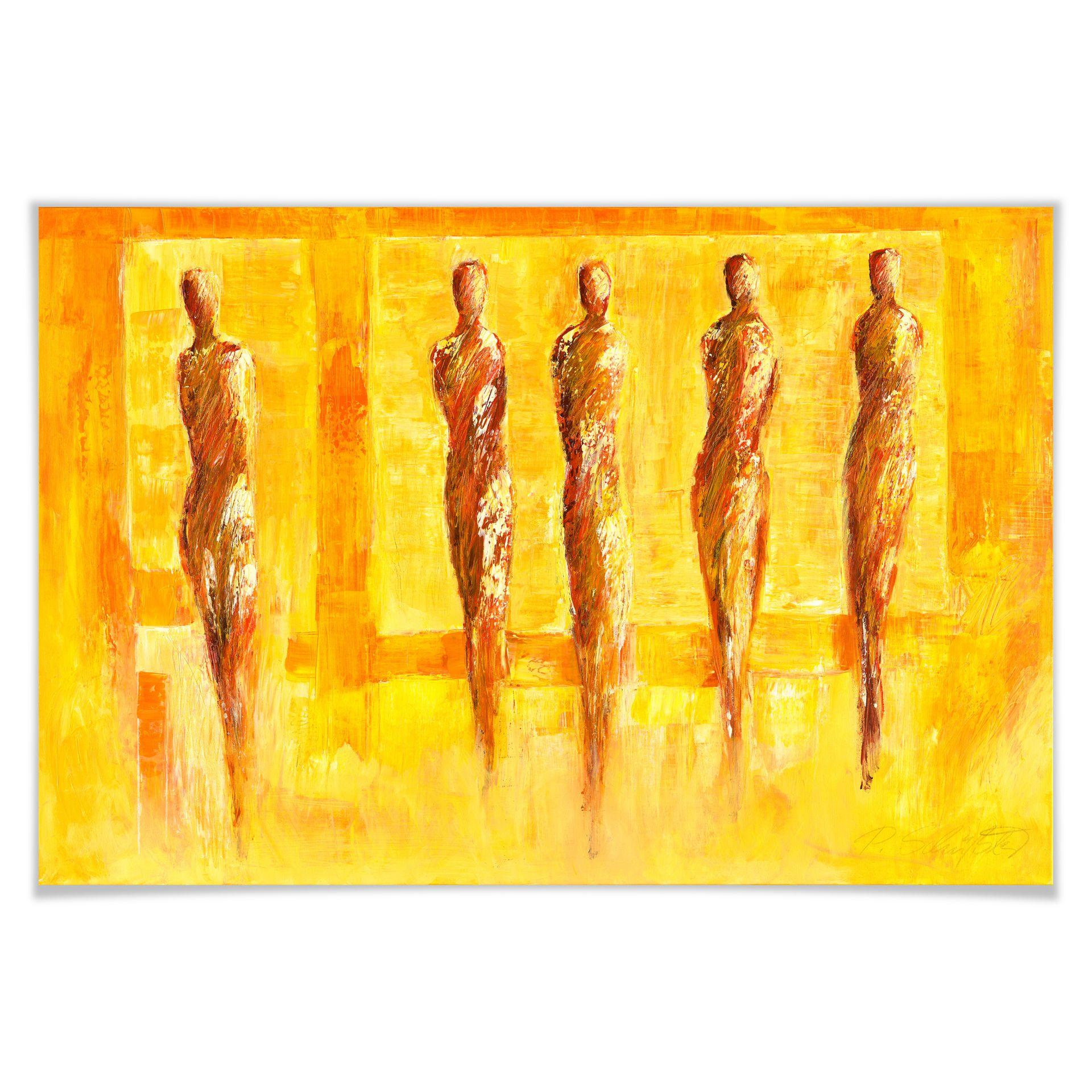 Poster - Schüßler - Cinq figures jaunes