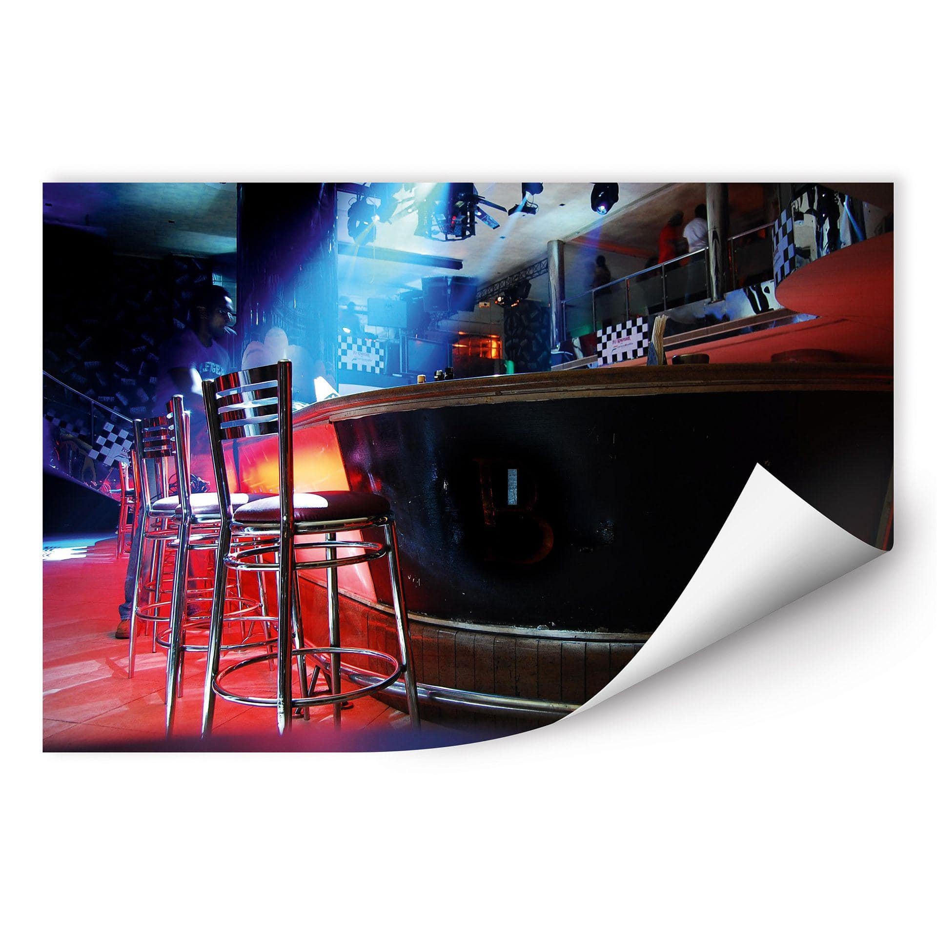 Poster autocollant - W - Party Room