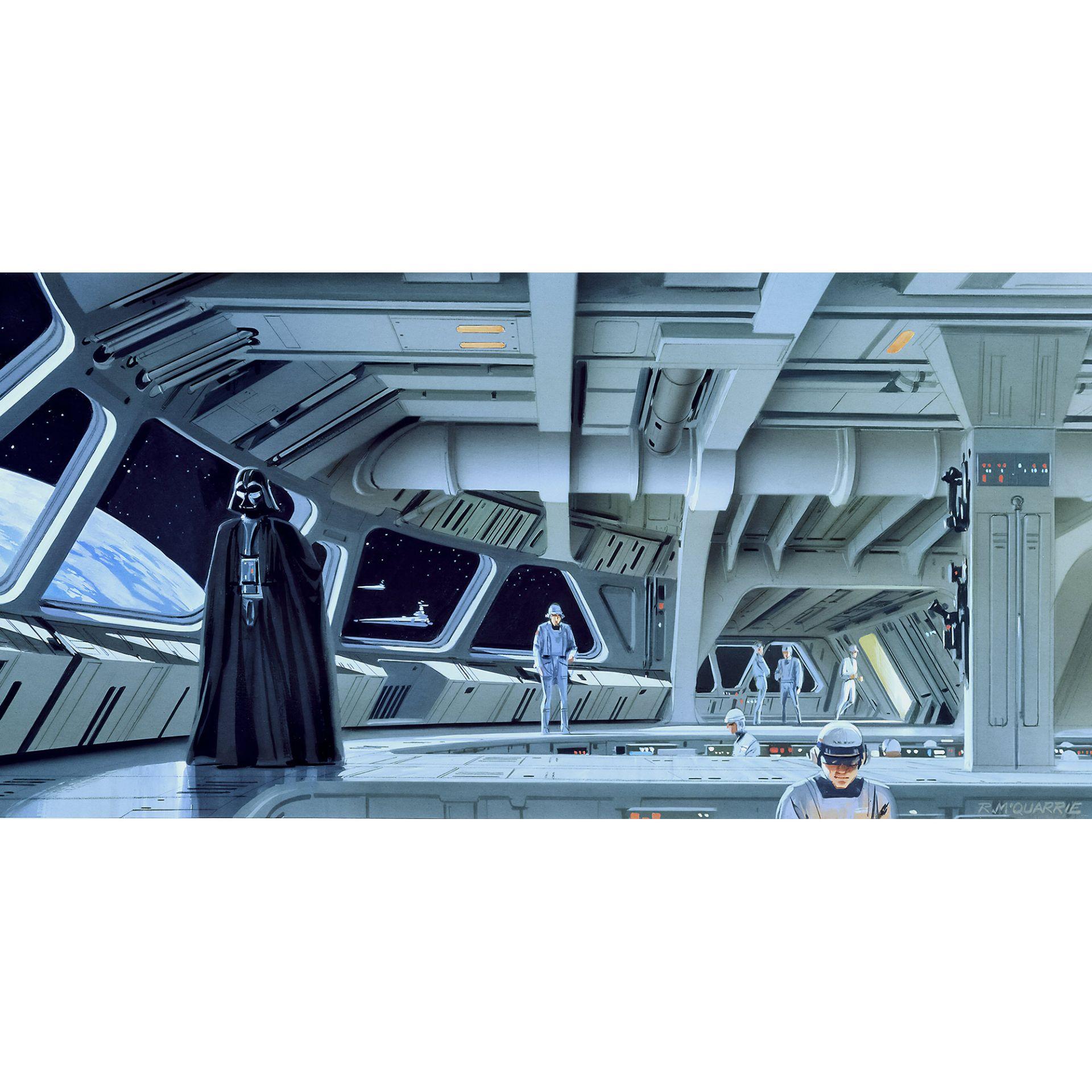 Vlies Fototapete - Star Wars Classic RMQ Stardestroyer Deck - 500 x 250 cm