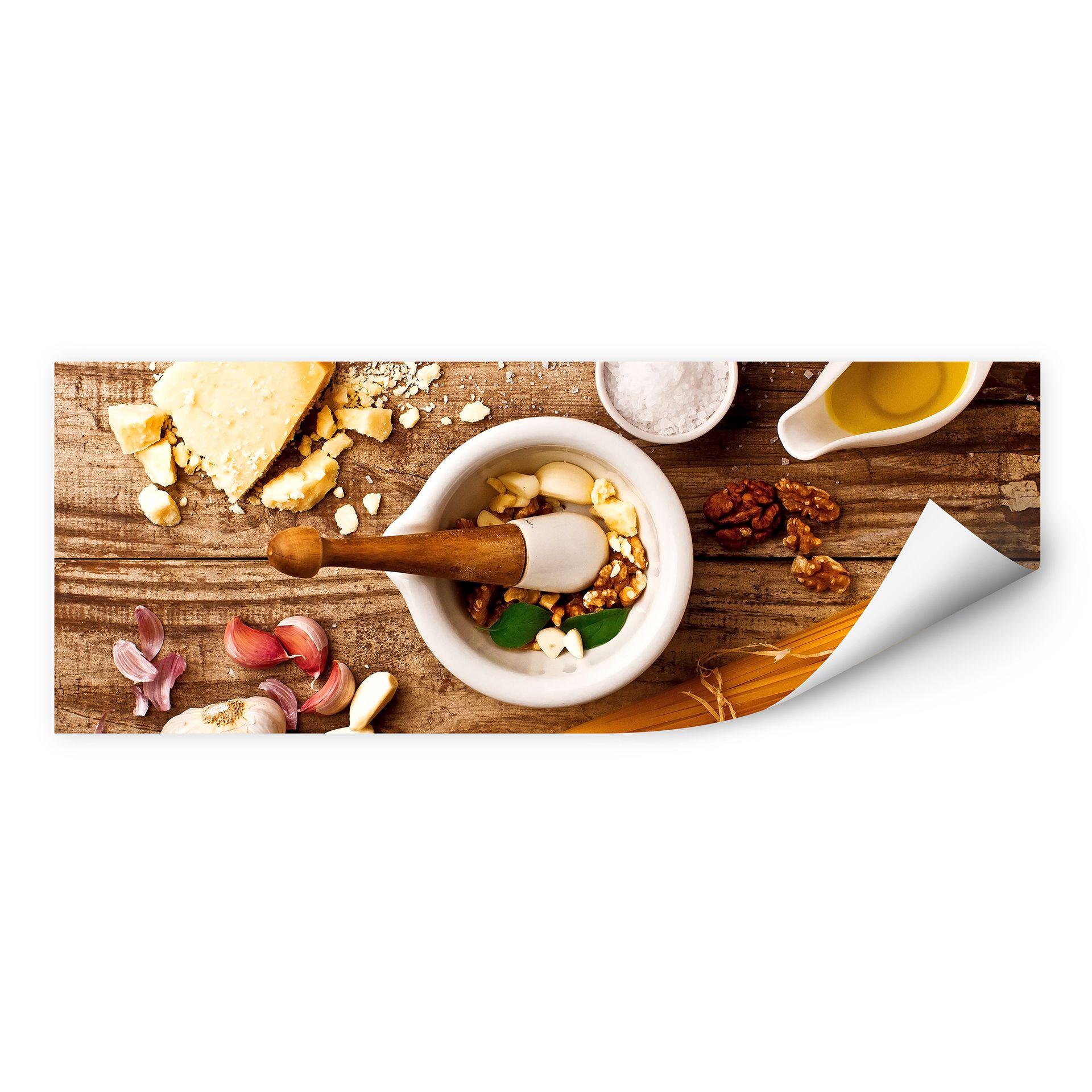 Zelfklevende Poster Laercio - Pesto Recipe - panorama